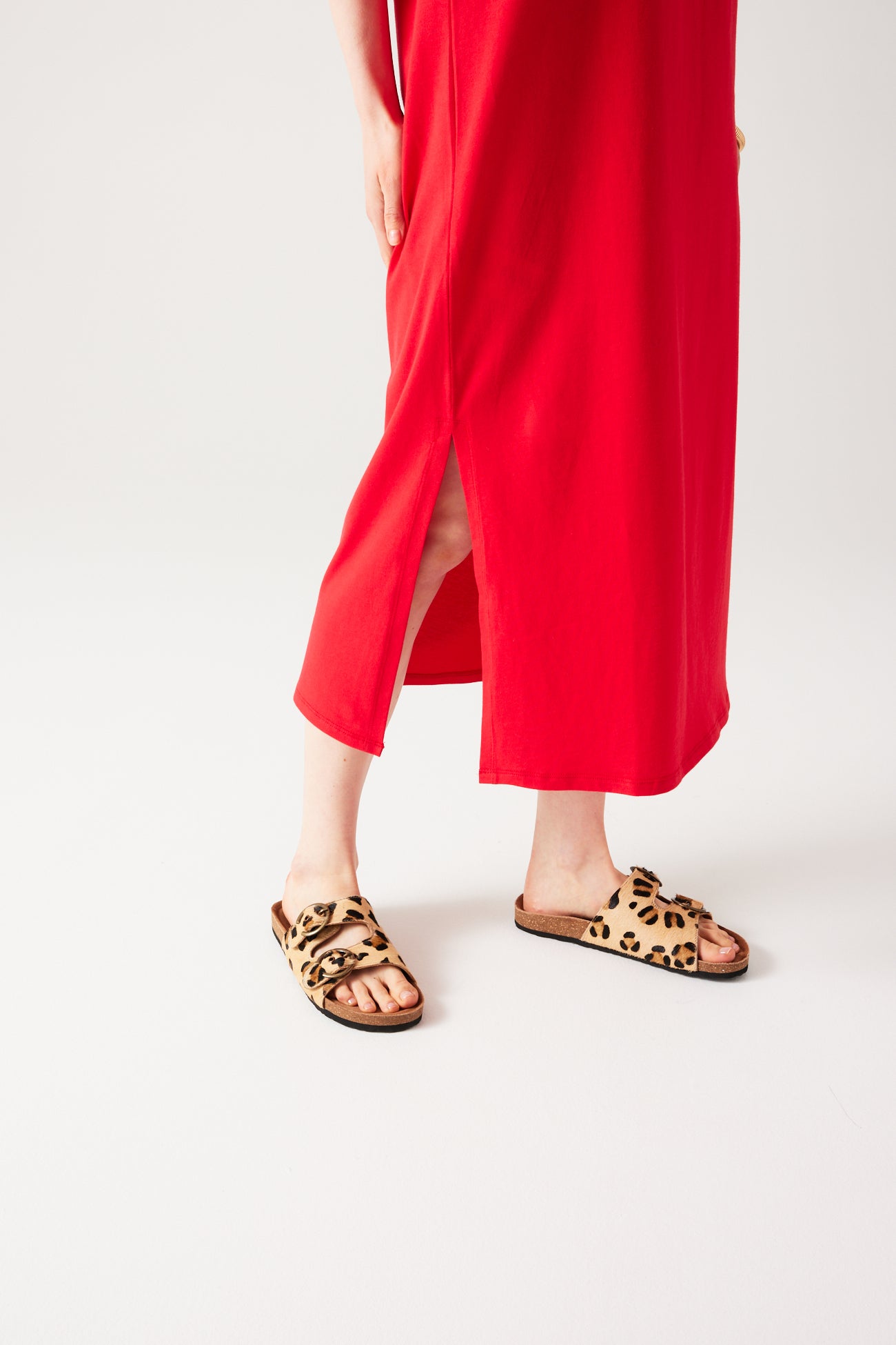 Long t-shirt dress - Khaki