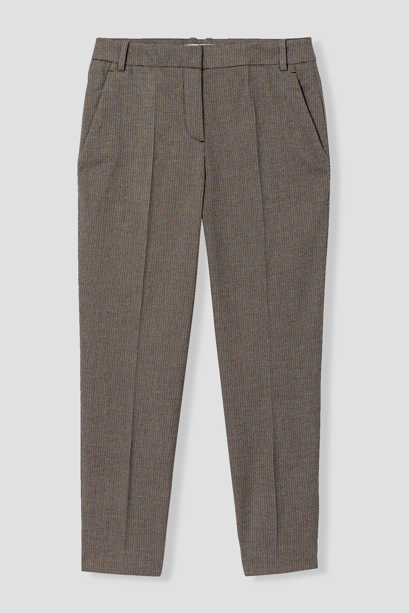 Cigarette trousers - Navy blue checks