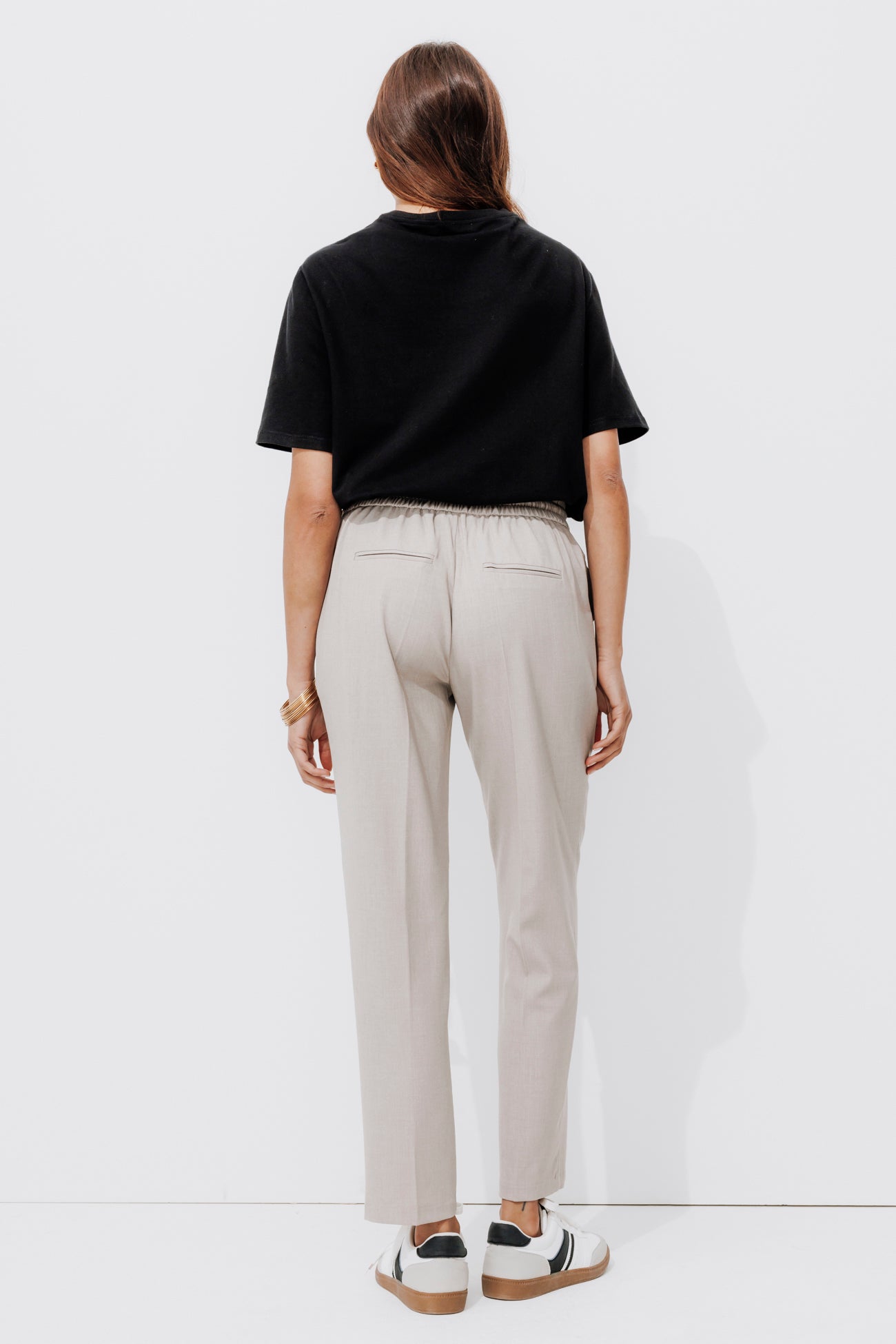 Embroidered t-shirt - Sand