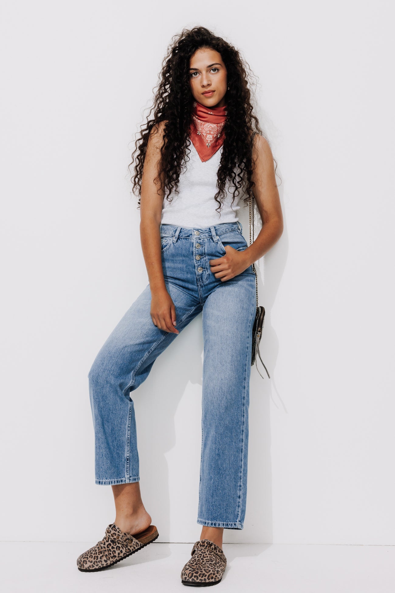 Bold button jeans - Medium denim