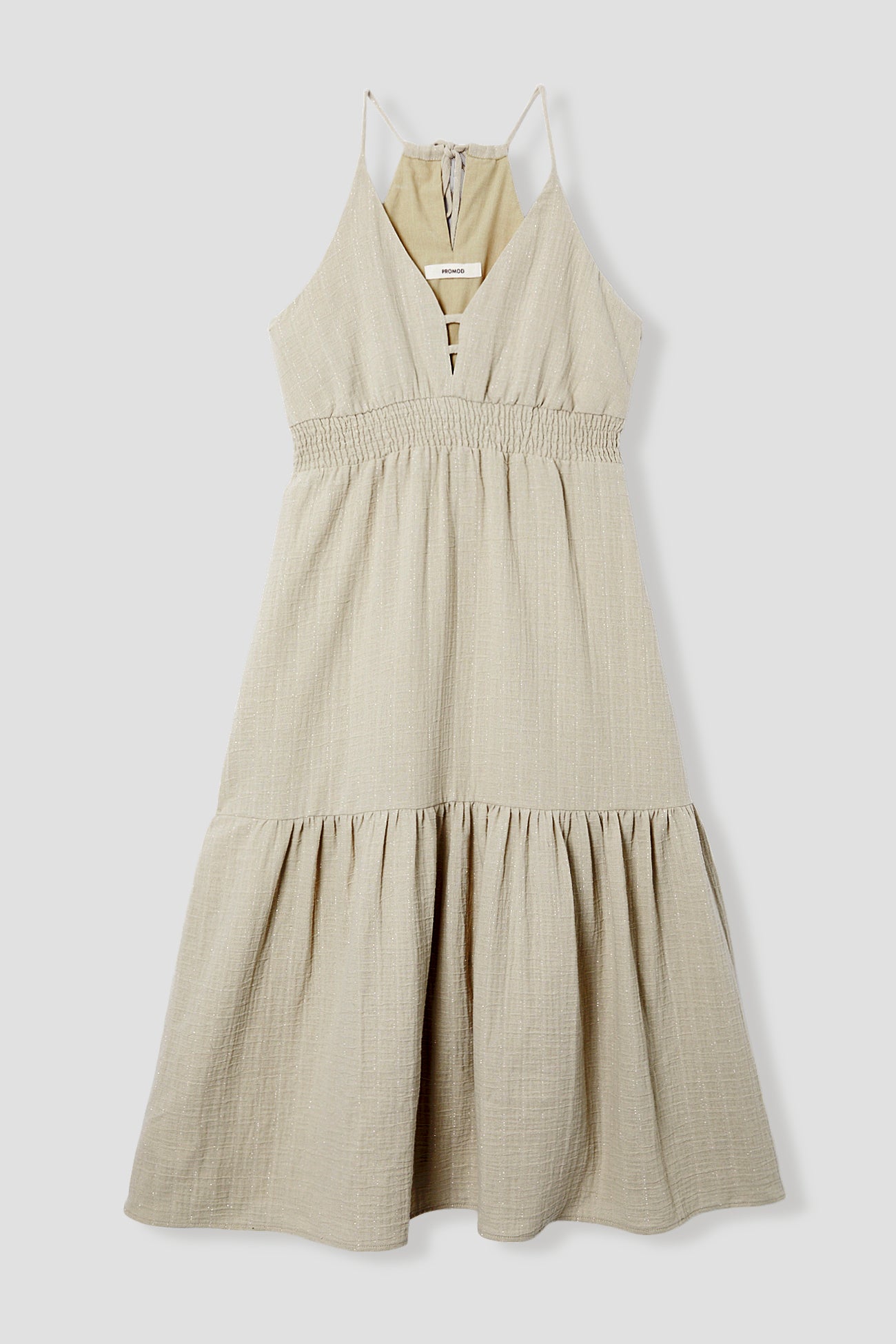 Long strappy dress - Sand