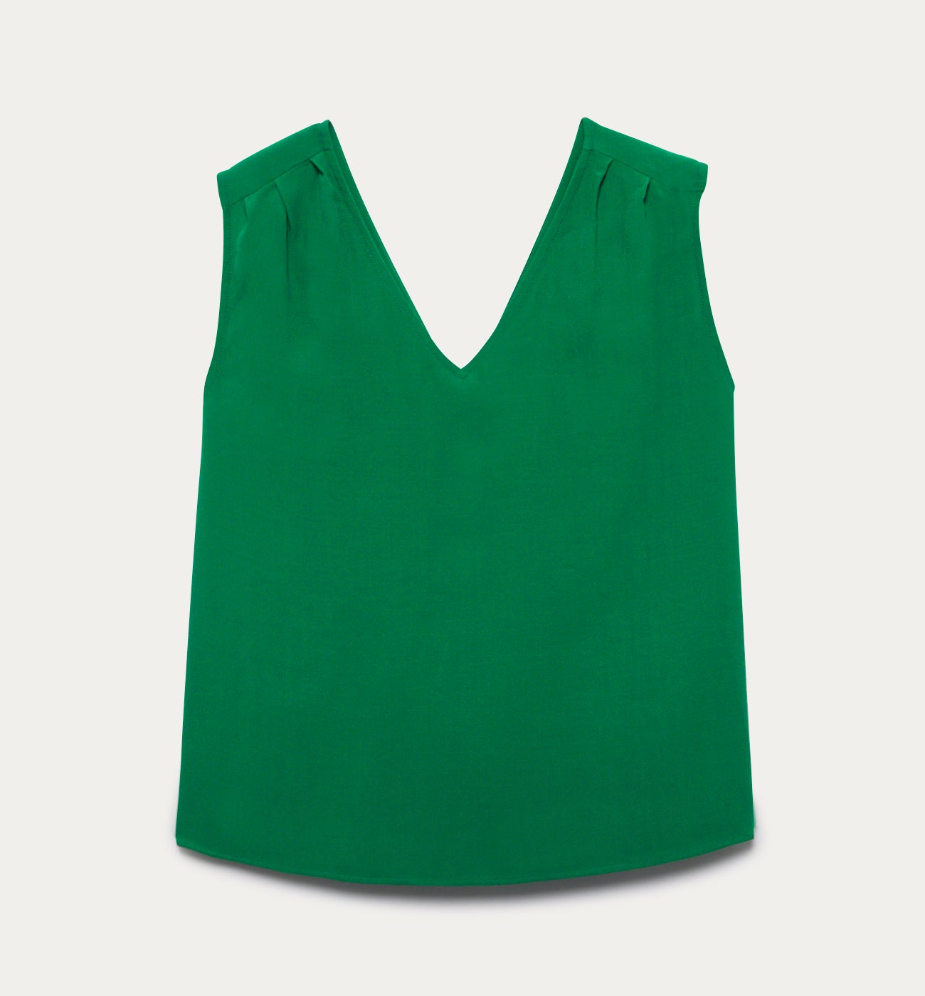 V-neckline top - Ecru