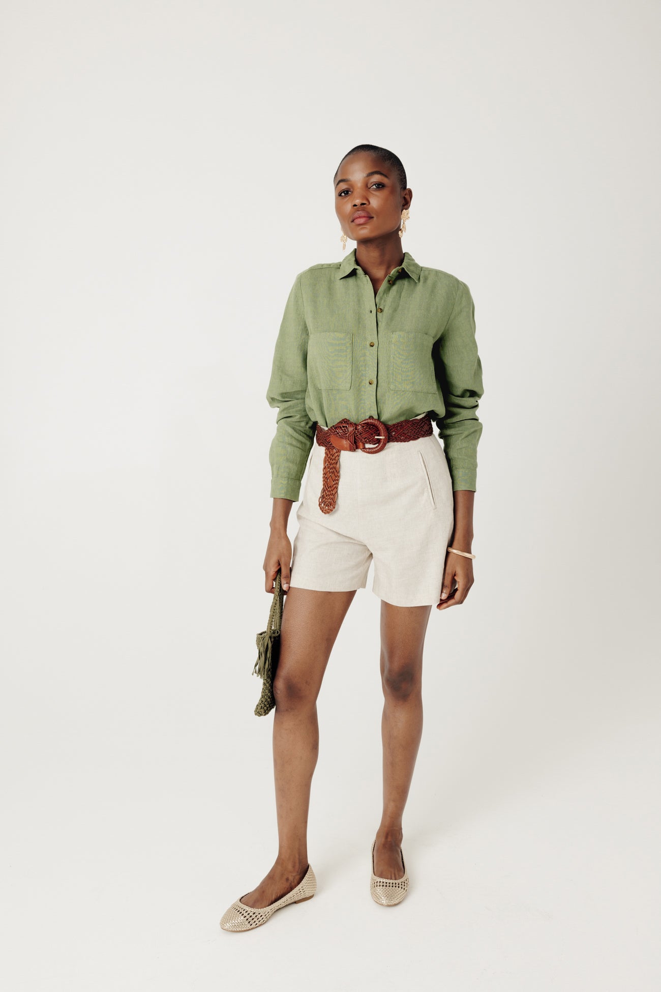 Linen shirt - Soft pink