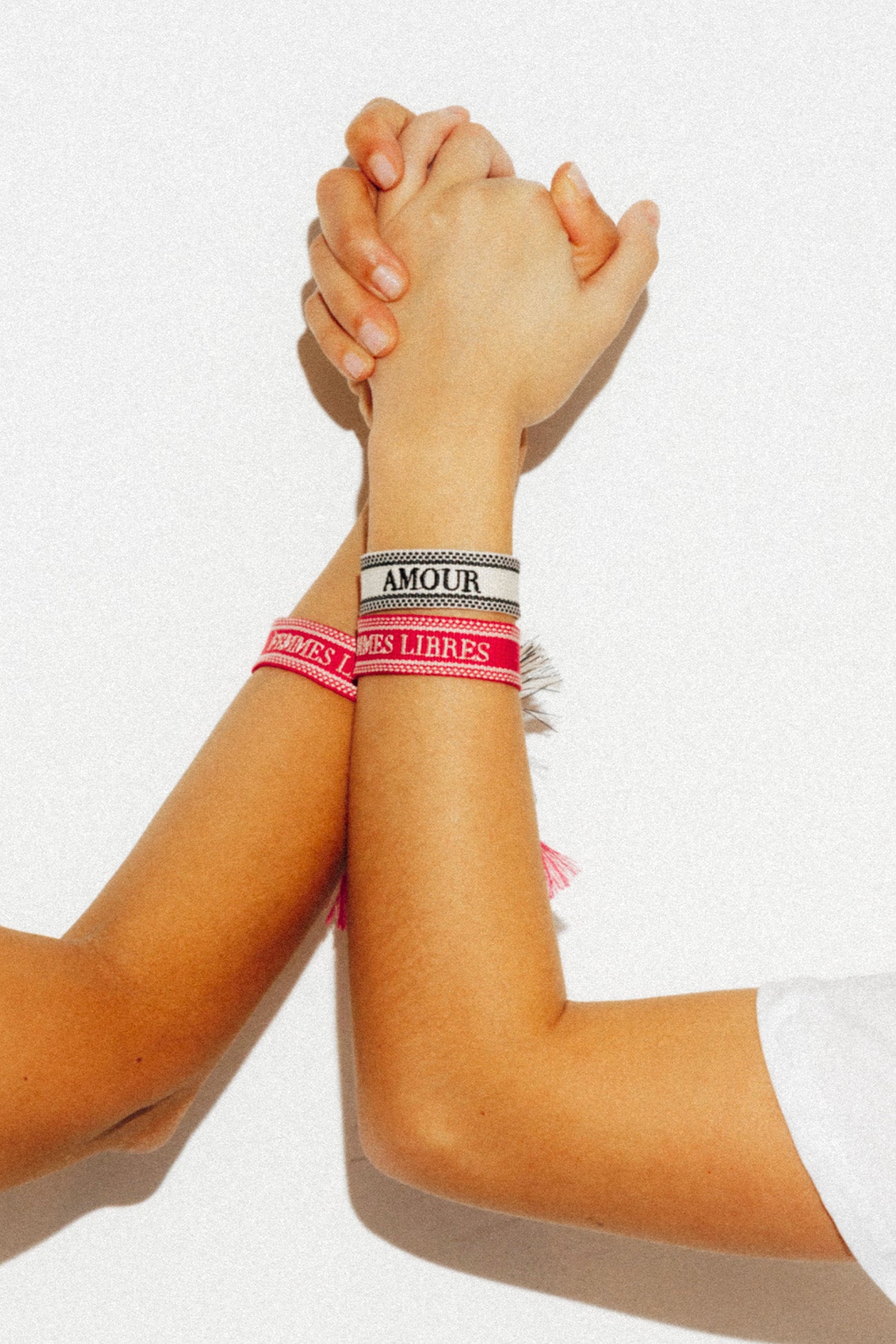 Pair of sorority bracelets - Multicolour print