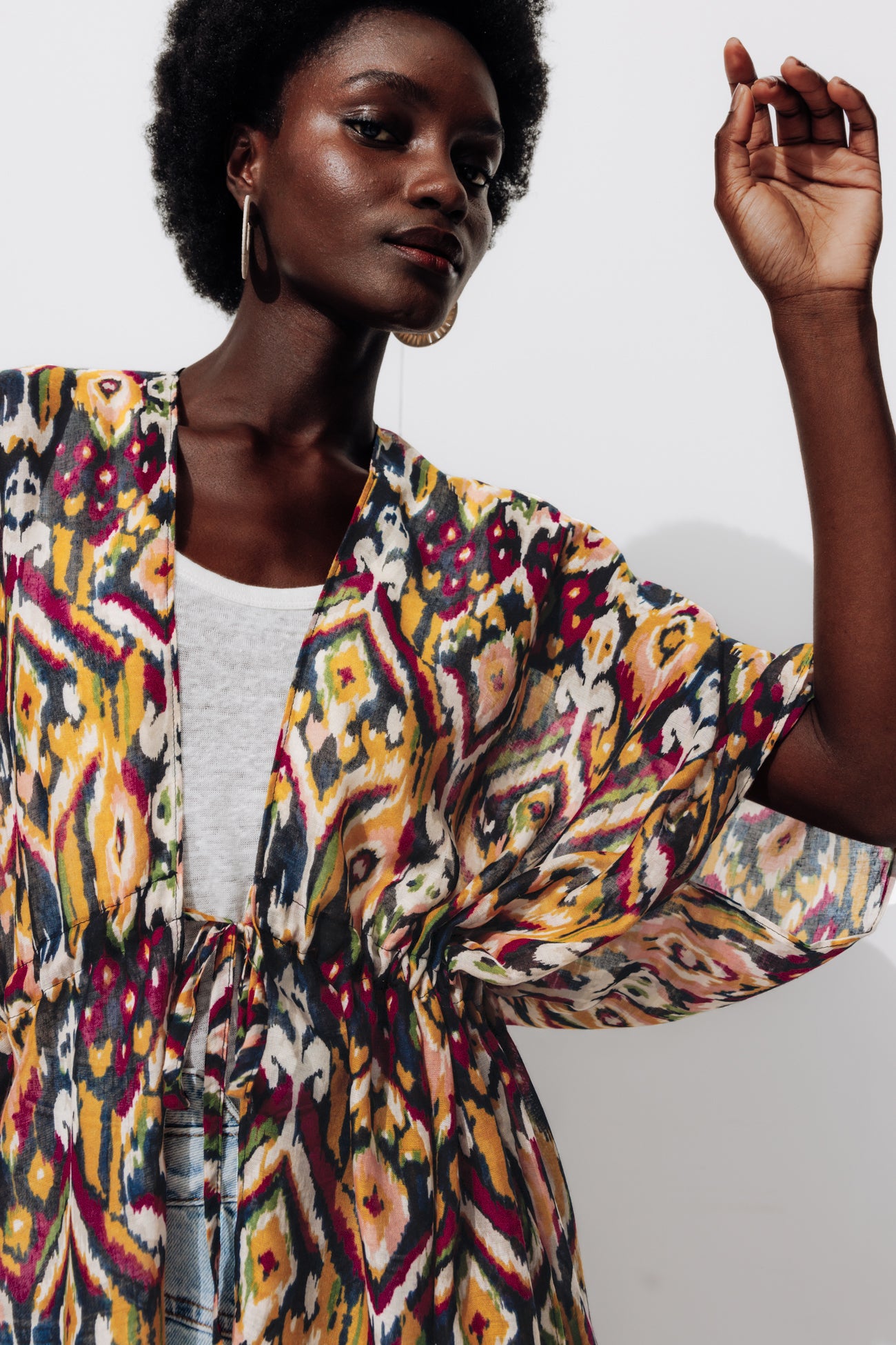 Patterned kimono - Multicolour print