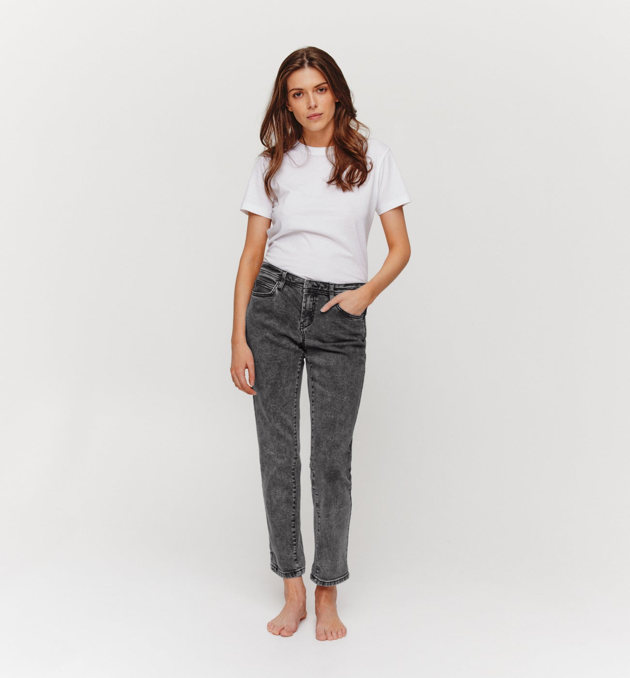 LUCIEN girlfriend jeans - Black