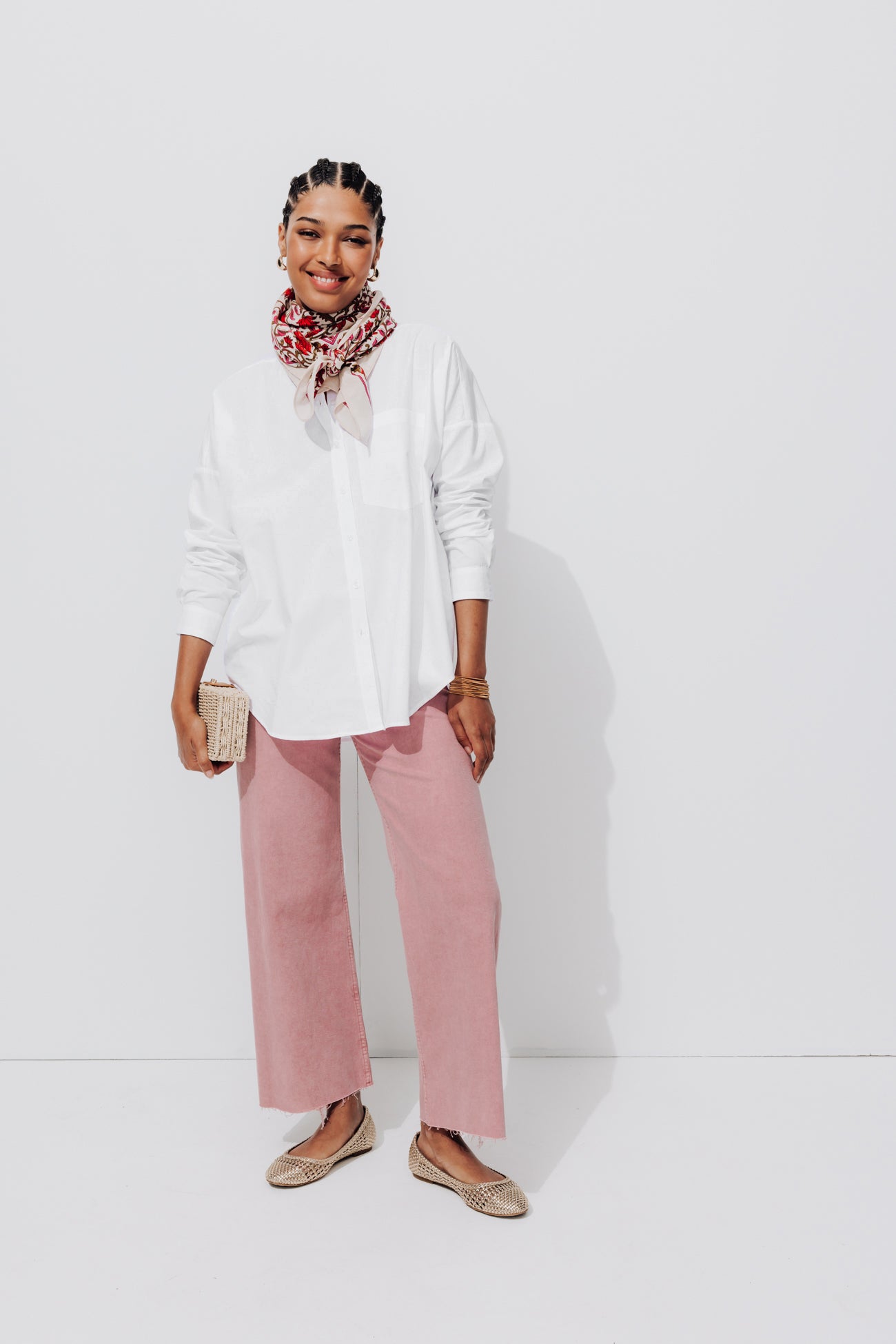 Plain maxi shirt - White