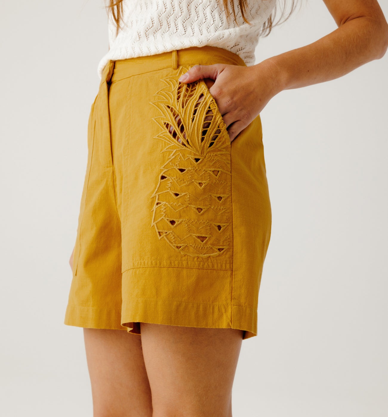 Pineapple shorts - Ecru