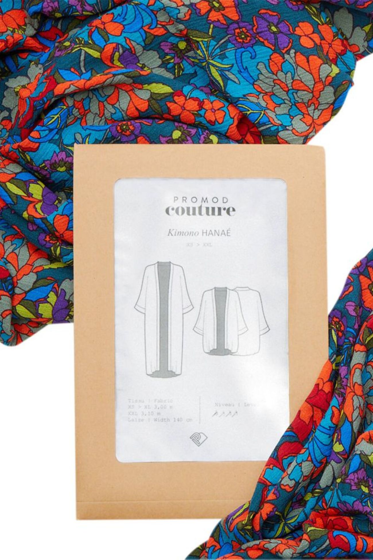 HANAE kimono sewing pattern - Sans coloris