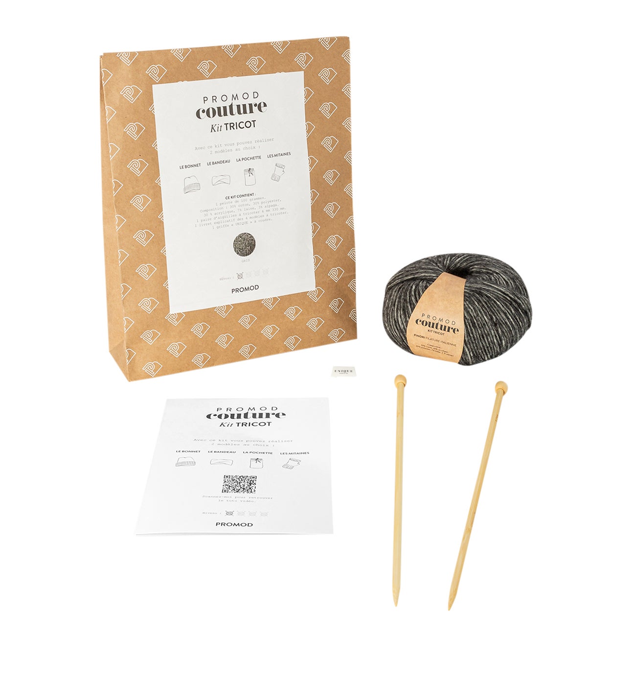 Promod knitting kit - Dark grey