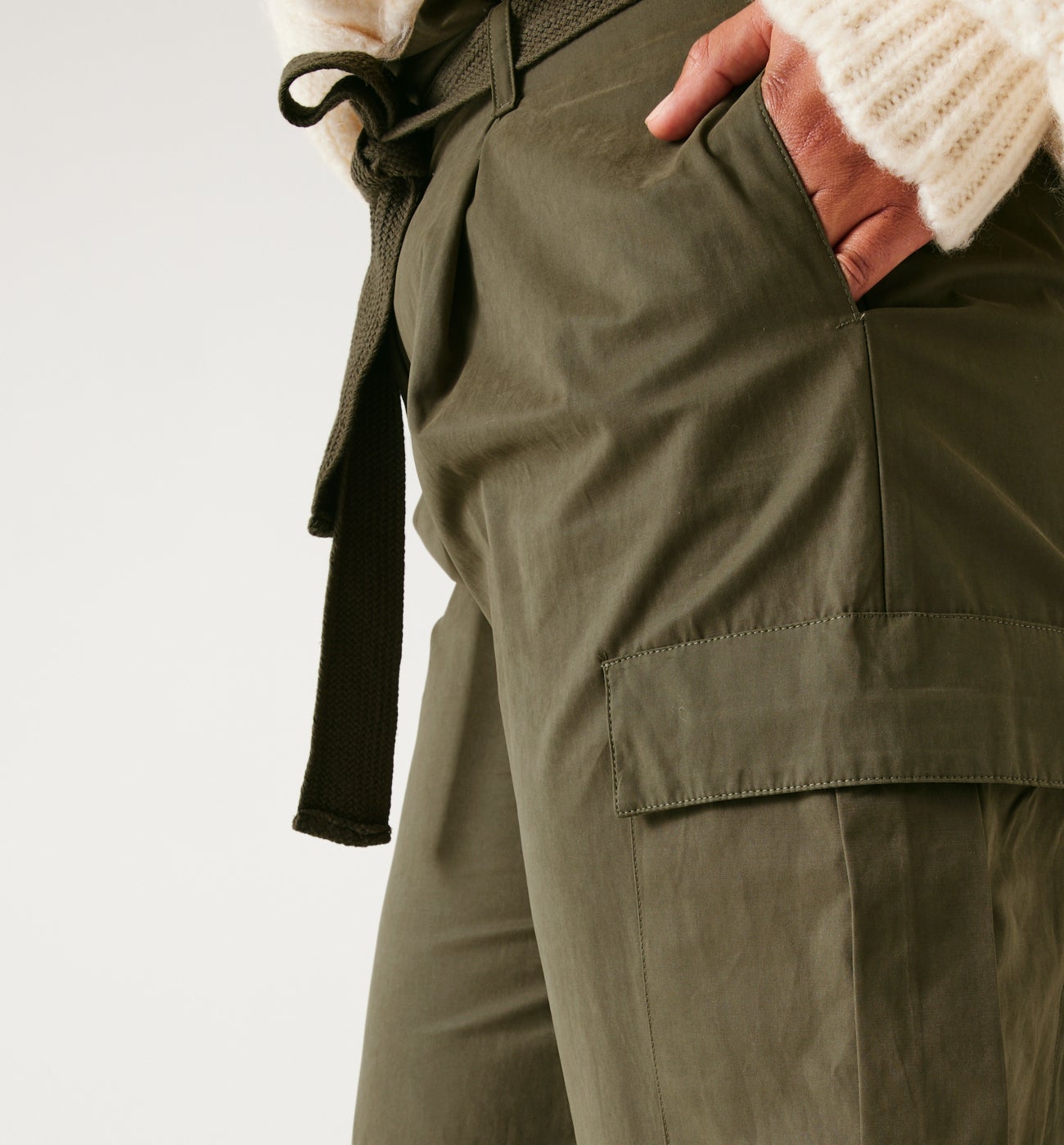 Plain cargo trousers - Dark blue