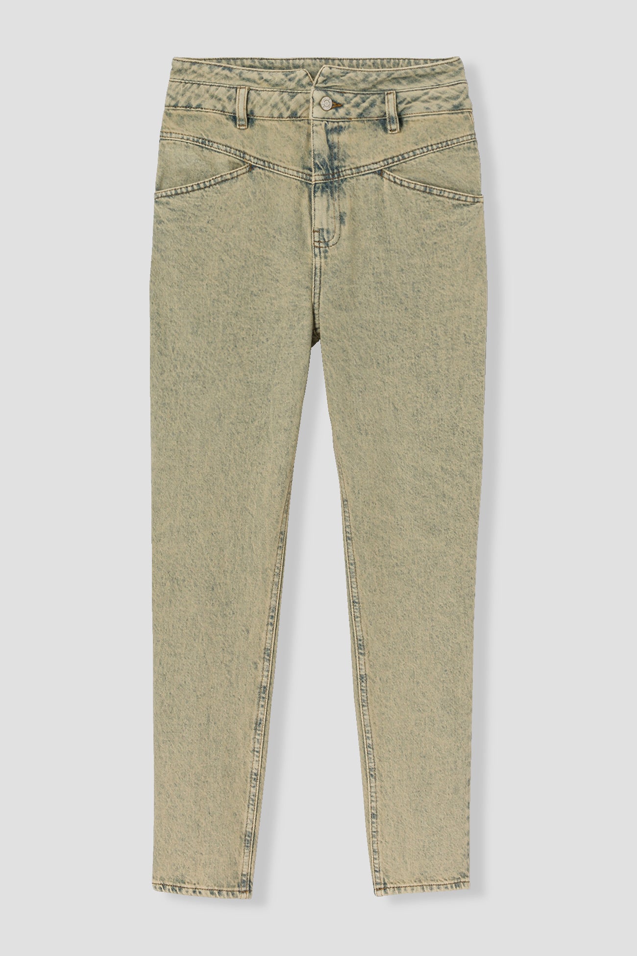 MARCEL high-waist mom jeans - Sand