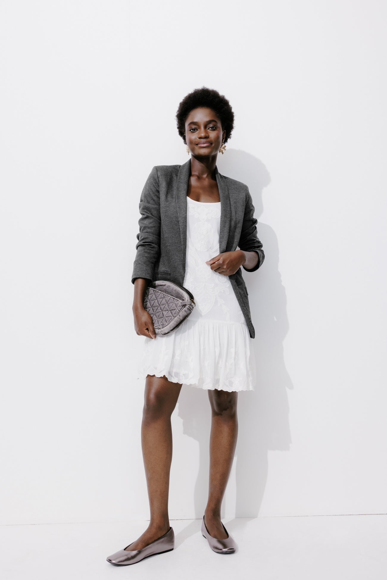 Checked jacket - Multicolour print