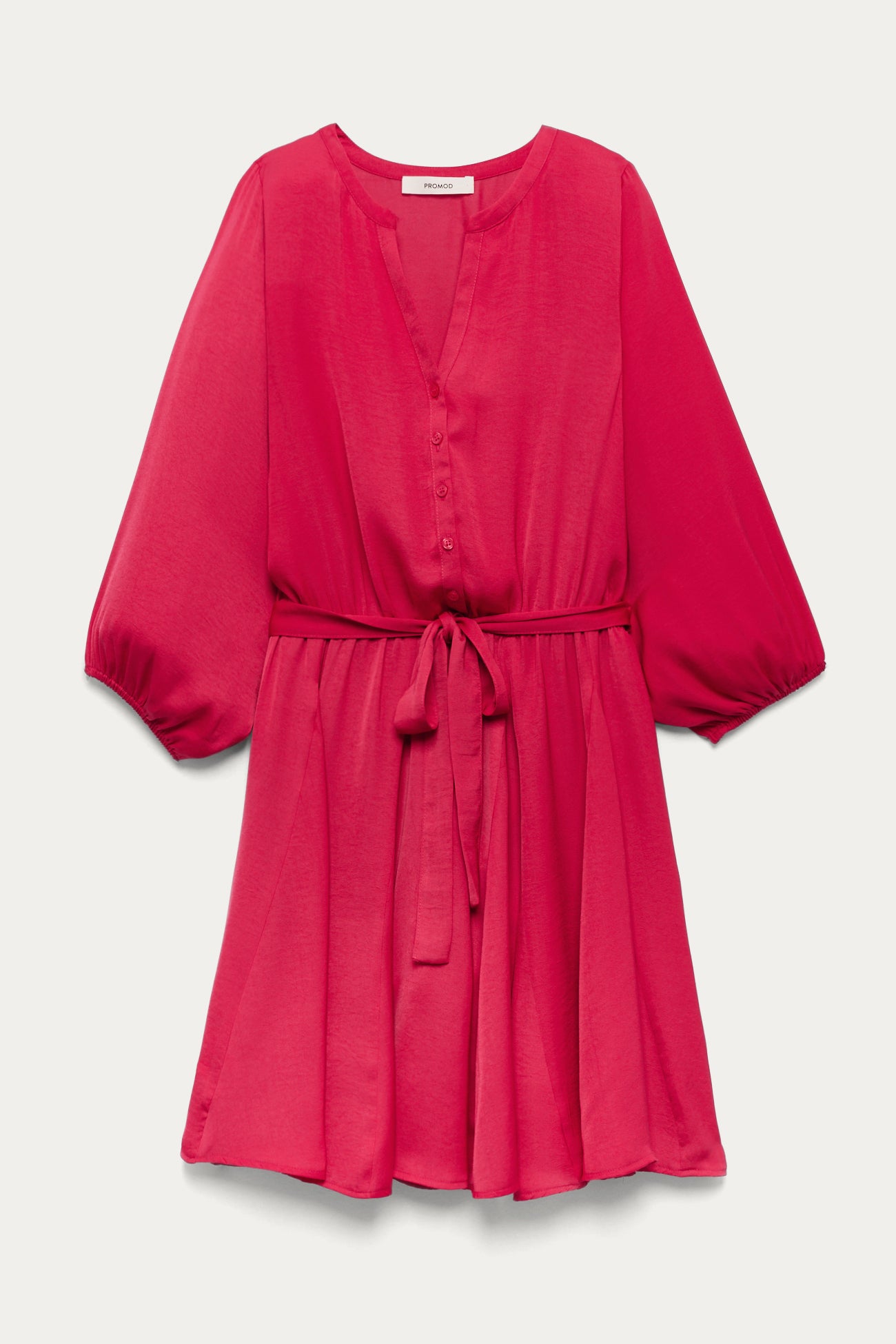 Short satin dress - Turquoise