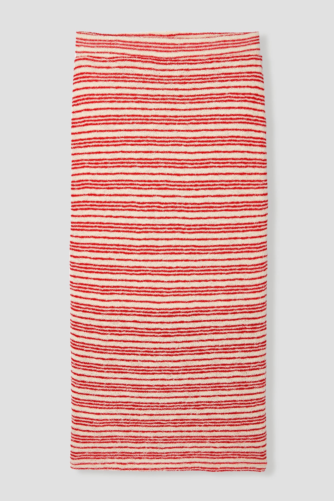 Midi knit skirt - Blue stripes