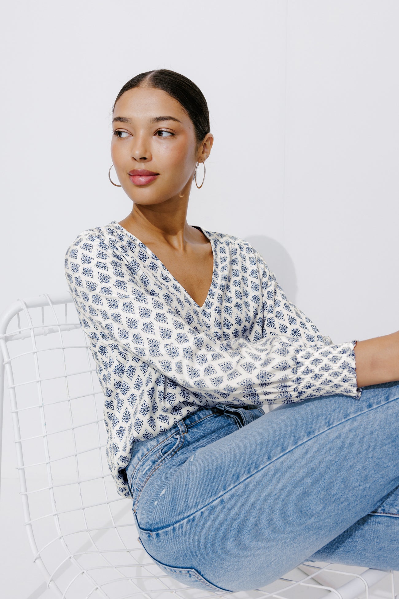 Patterned blouse - Multicolour print