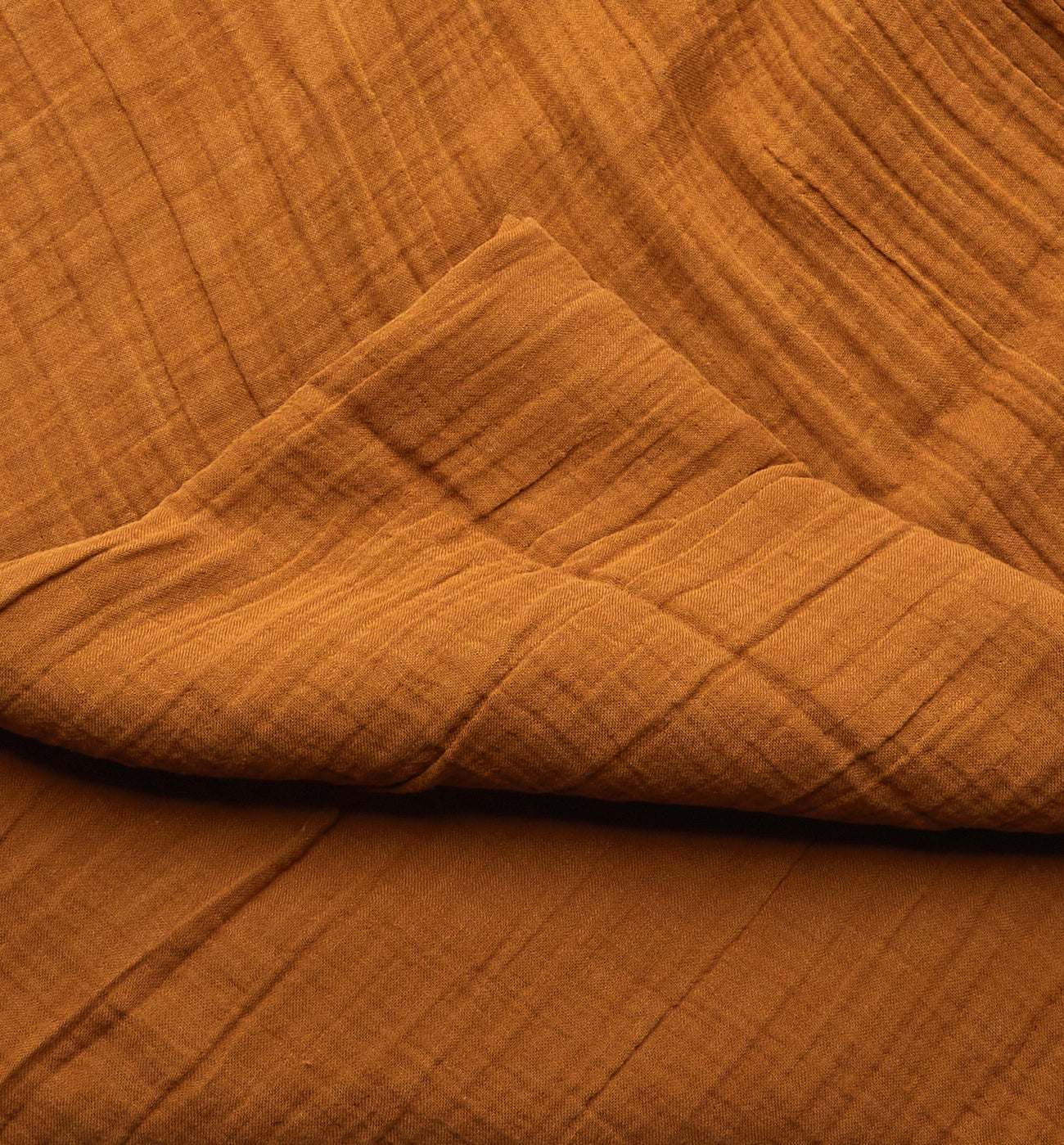 Cotton gauze 3m fabric cut - Caramel