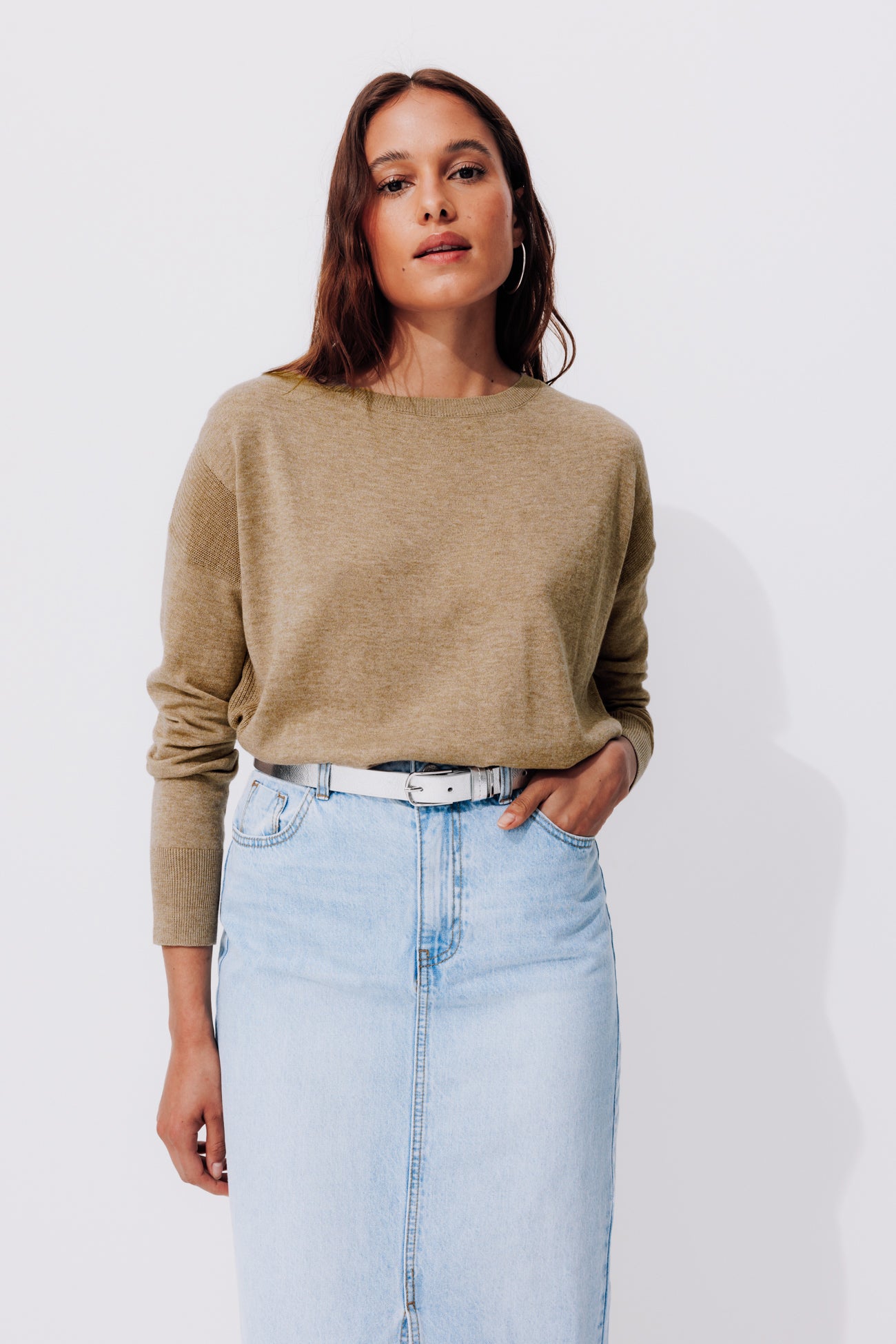 Lightweight jumper - Sand