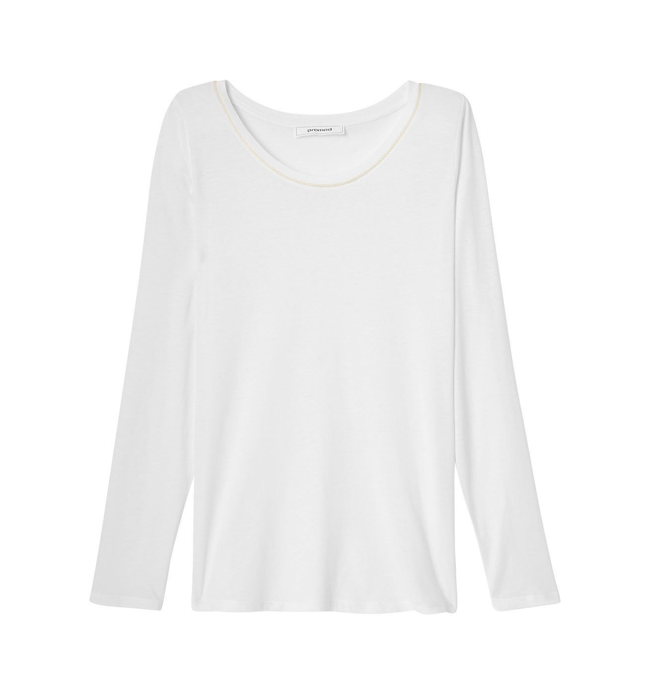Round-neck top - Ecru