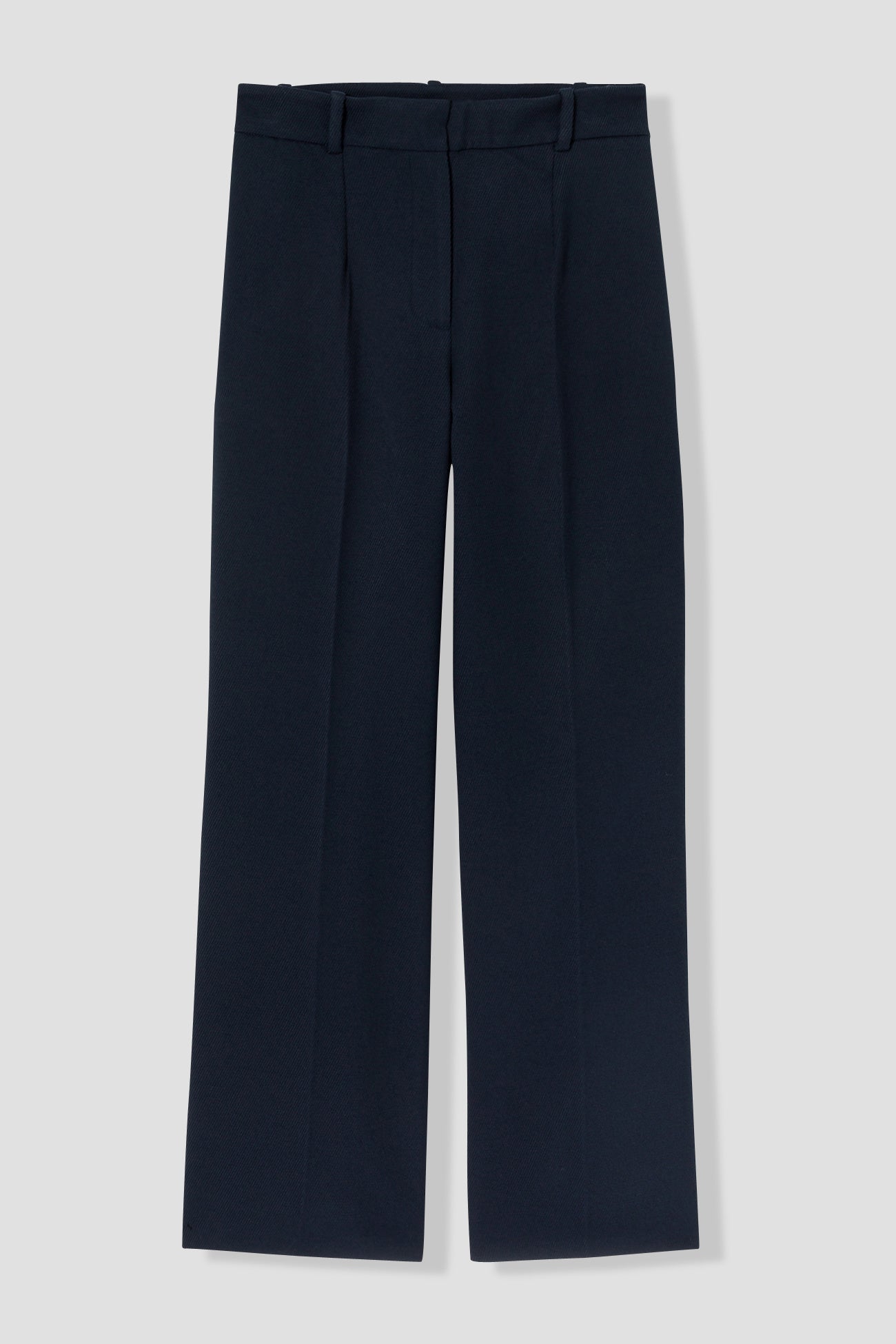 High-waist wideleg trousers - Navy blue