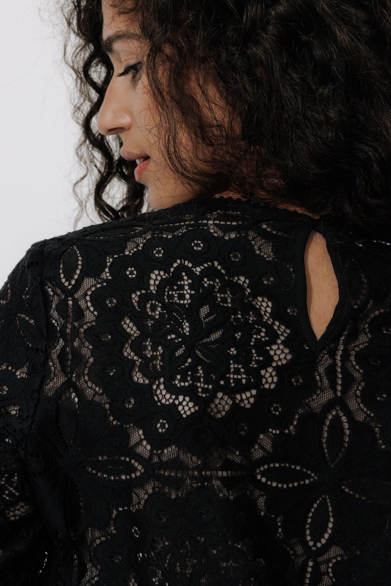 Lace blouse - Black
