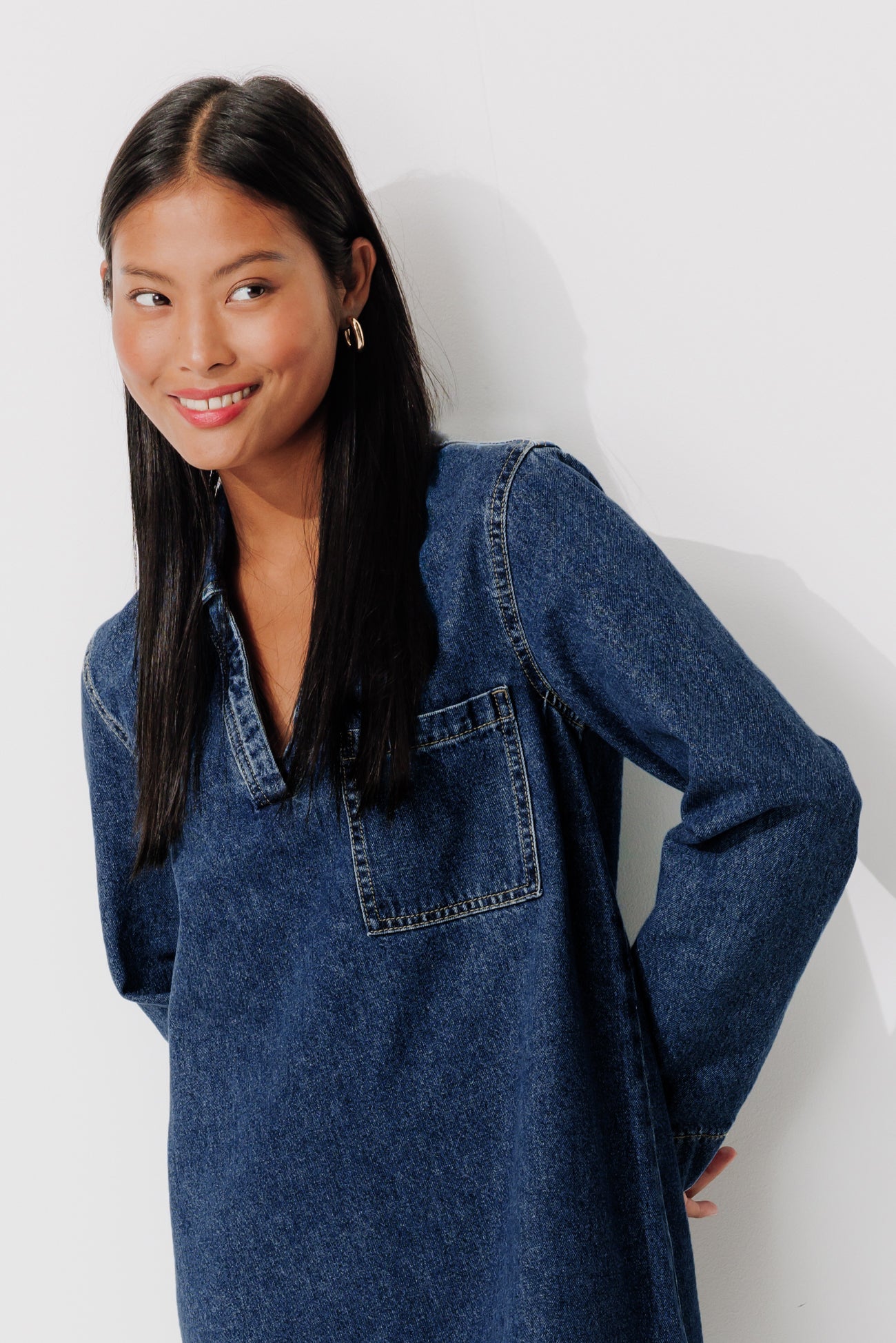 Denim tunic dress - Denim