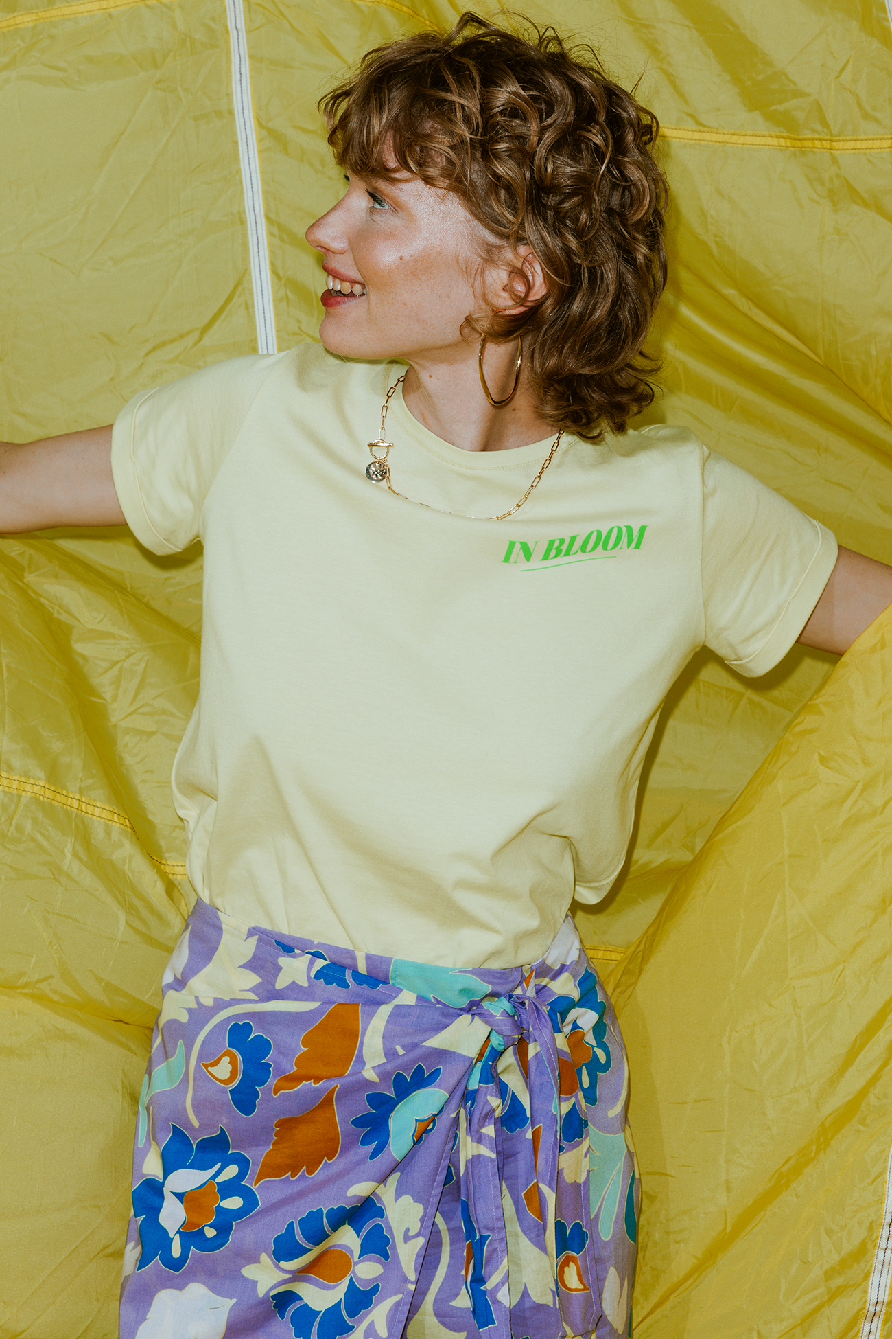 Front motif top - Multicolour print