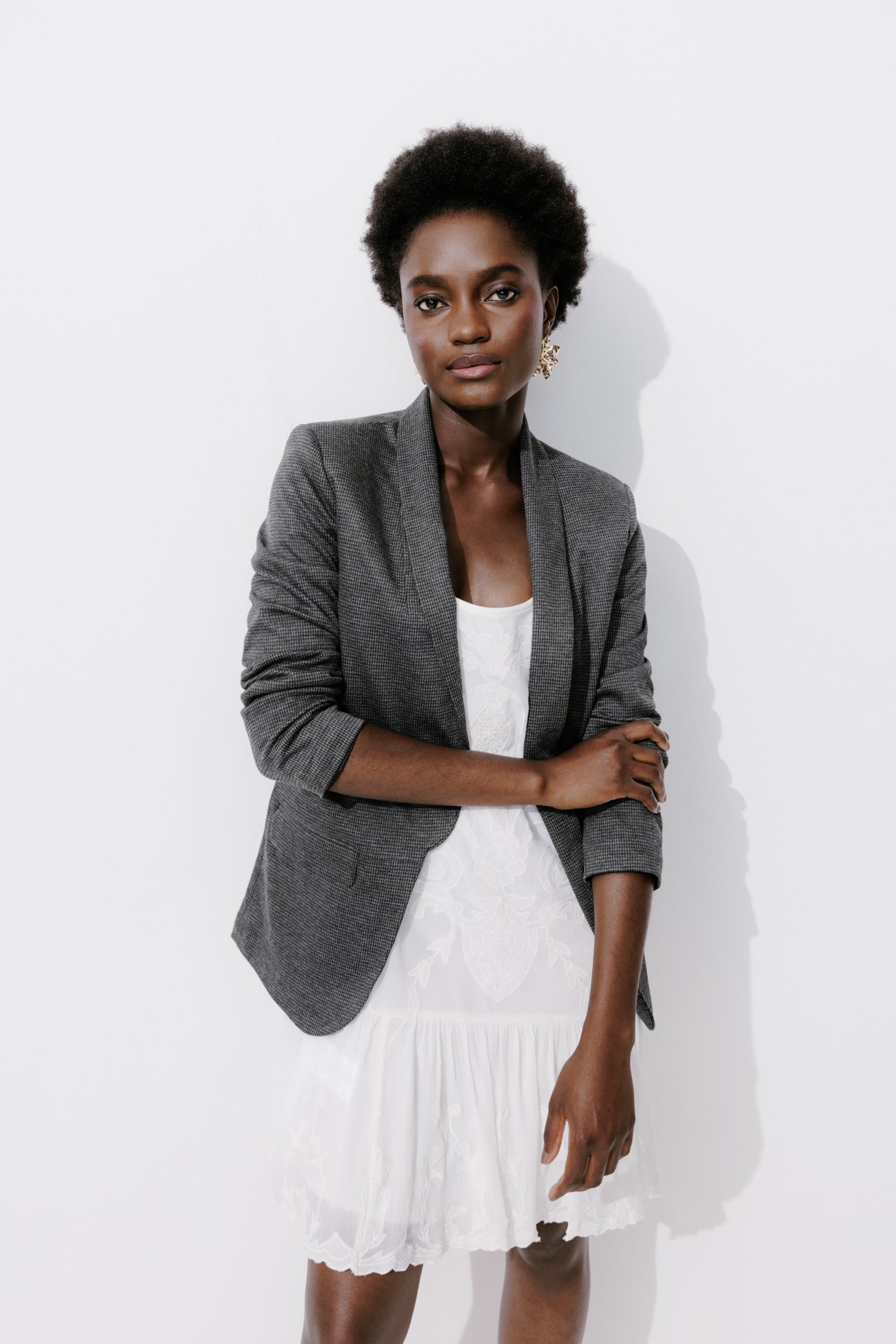 Checked jacket - Multicolour print