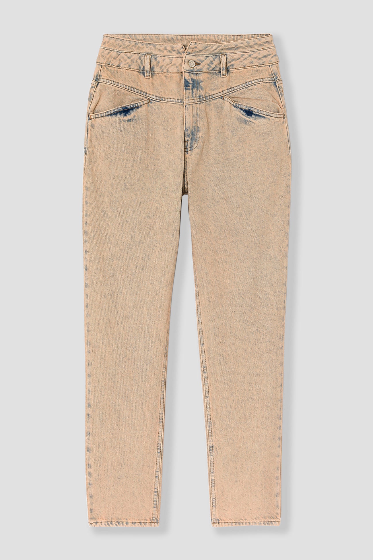 MARCEL high-waist mom jeans - Sand