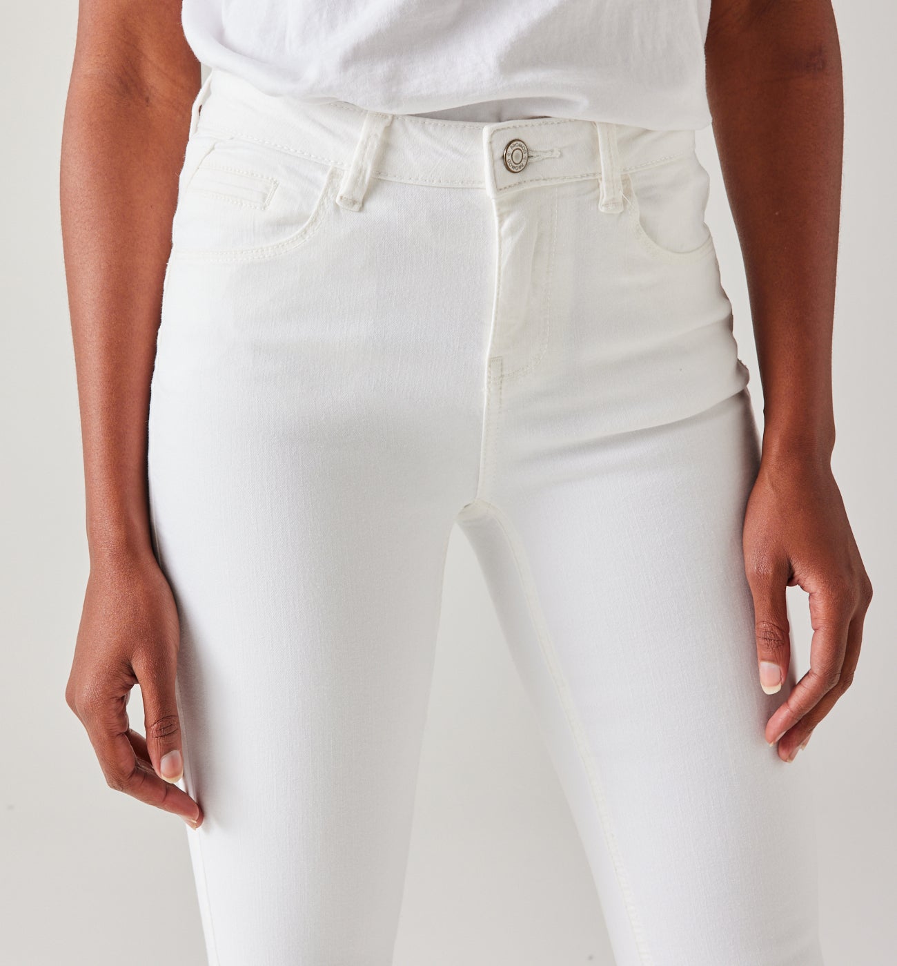 ERNEST push-up skinny jeans - White