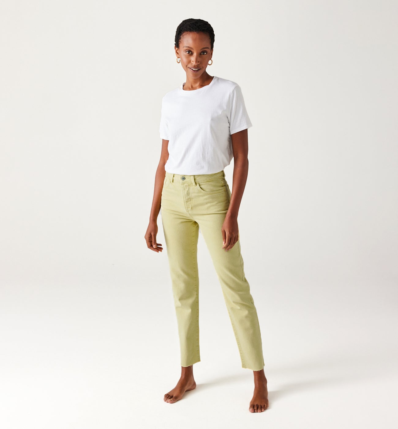 BASILE straight-leg jeans - Yellow