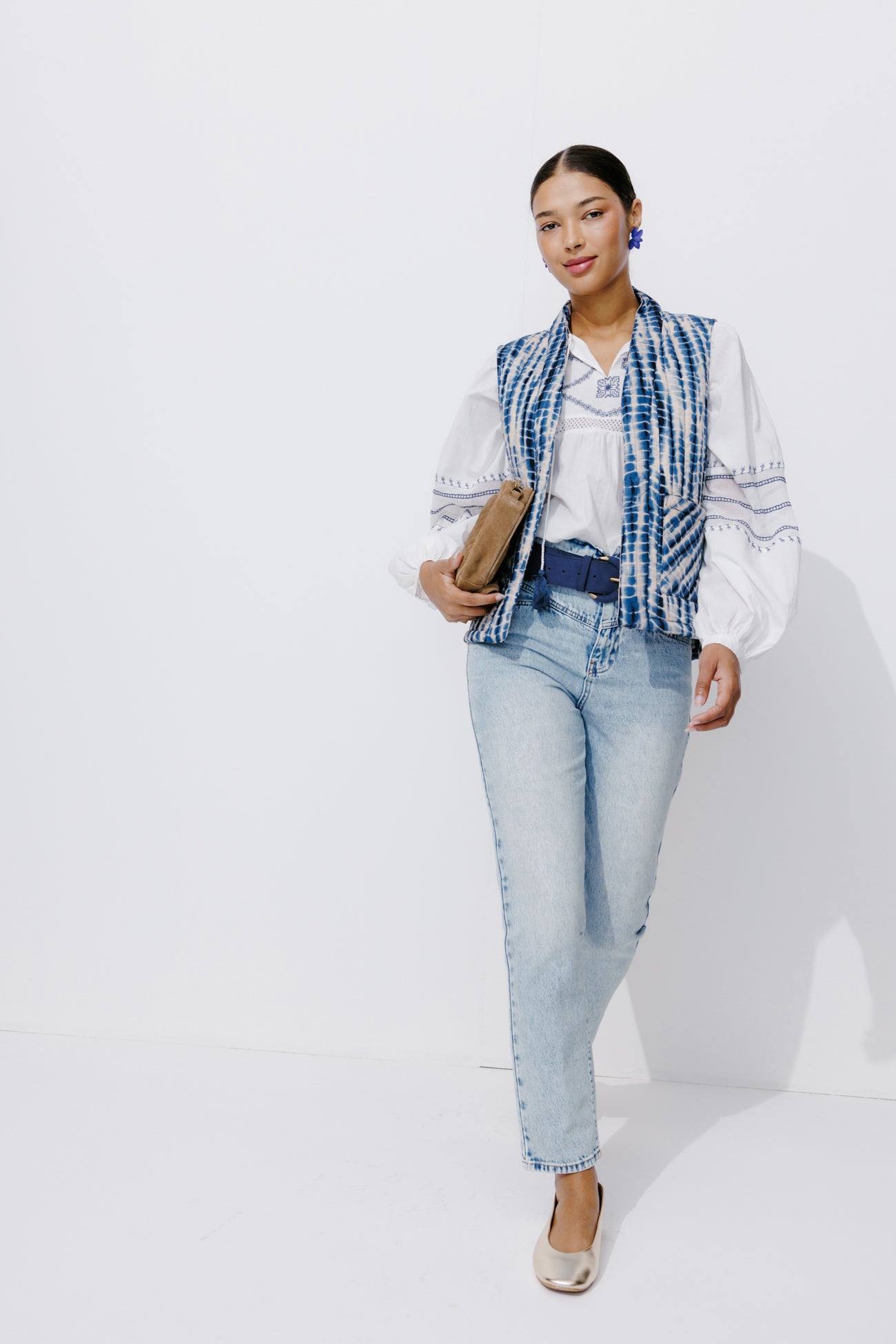 MARCEL high-waist mom jeans - Light denim