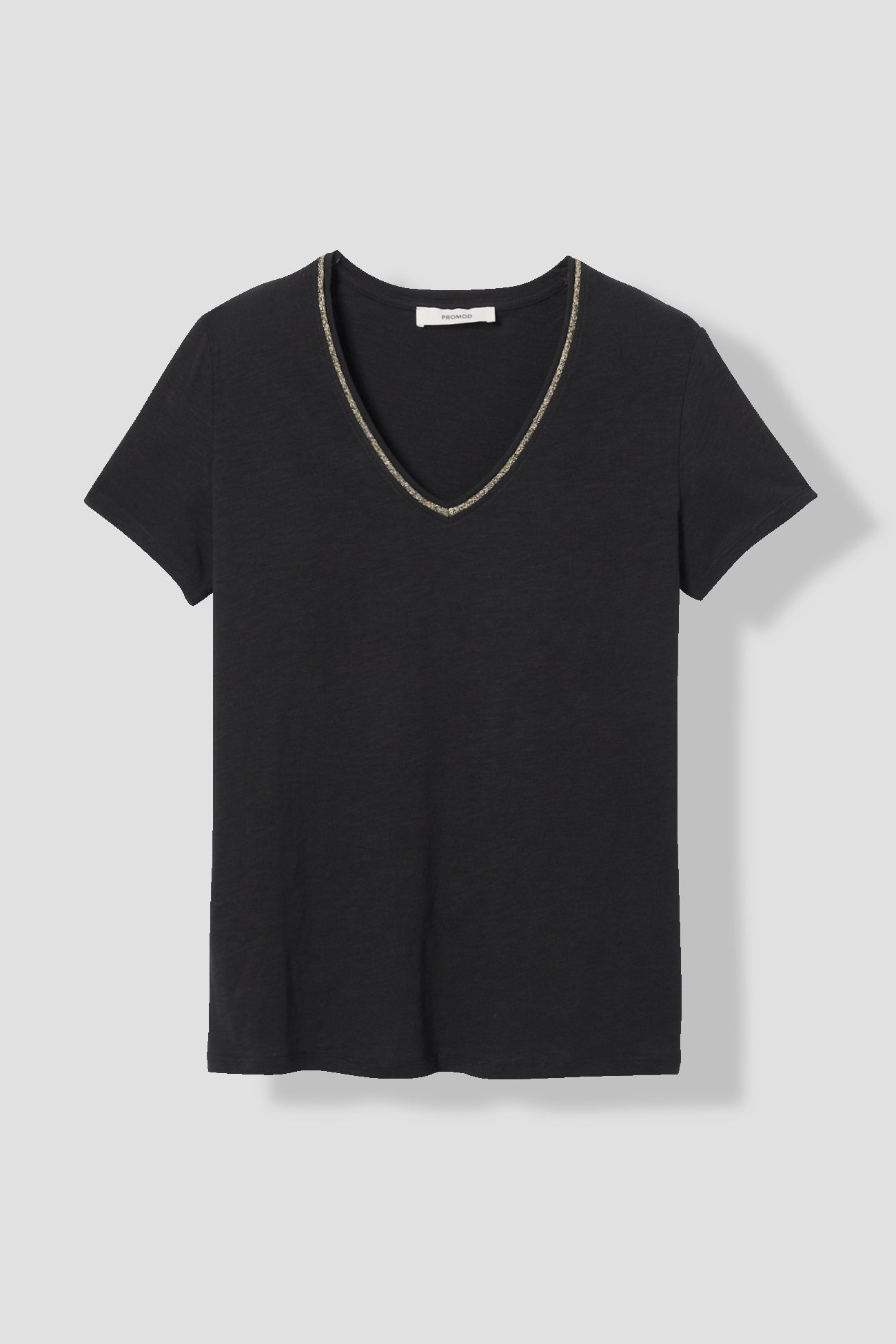V-neck top - Black