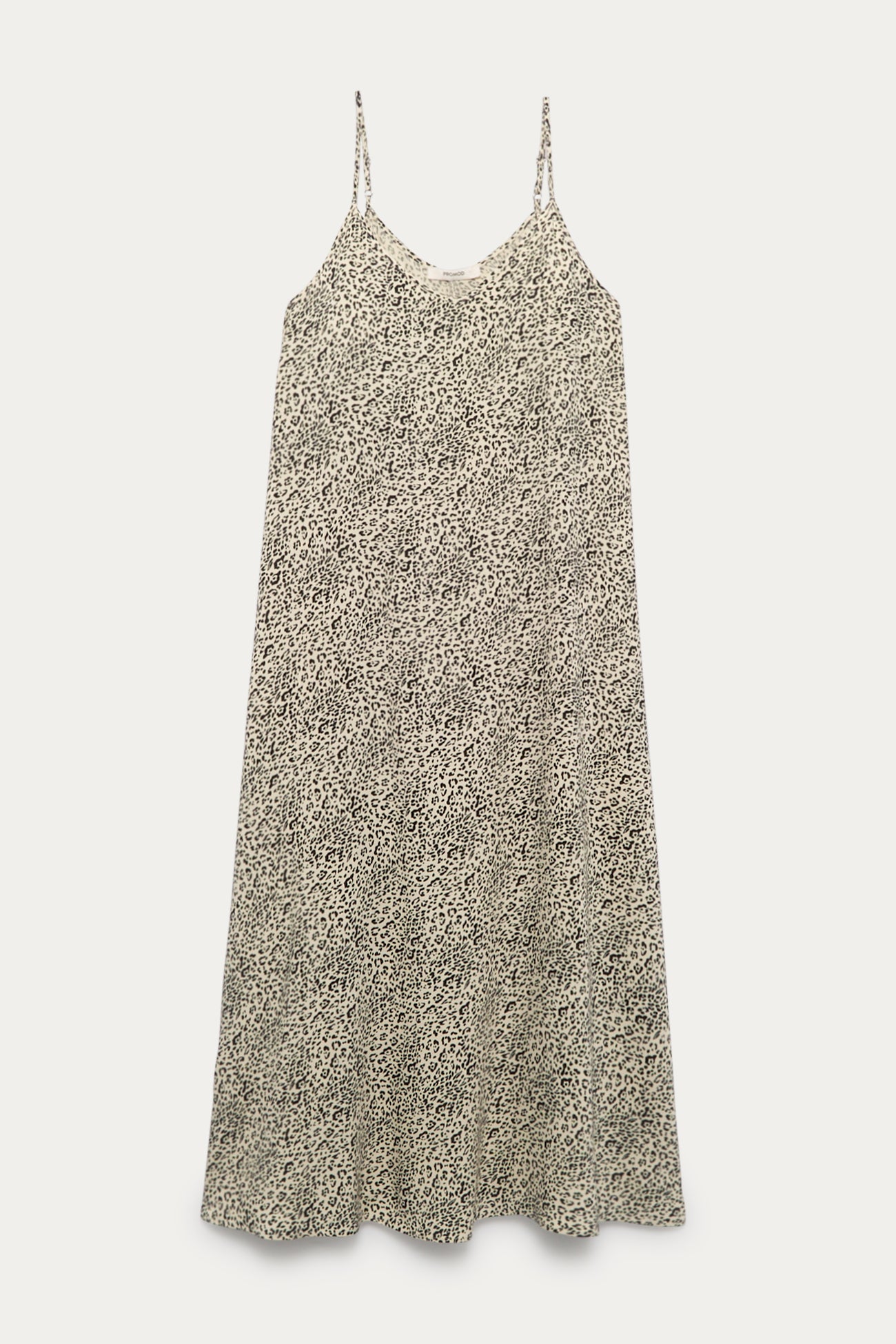 Mid-length patterned dress - Multicolour print