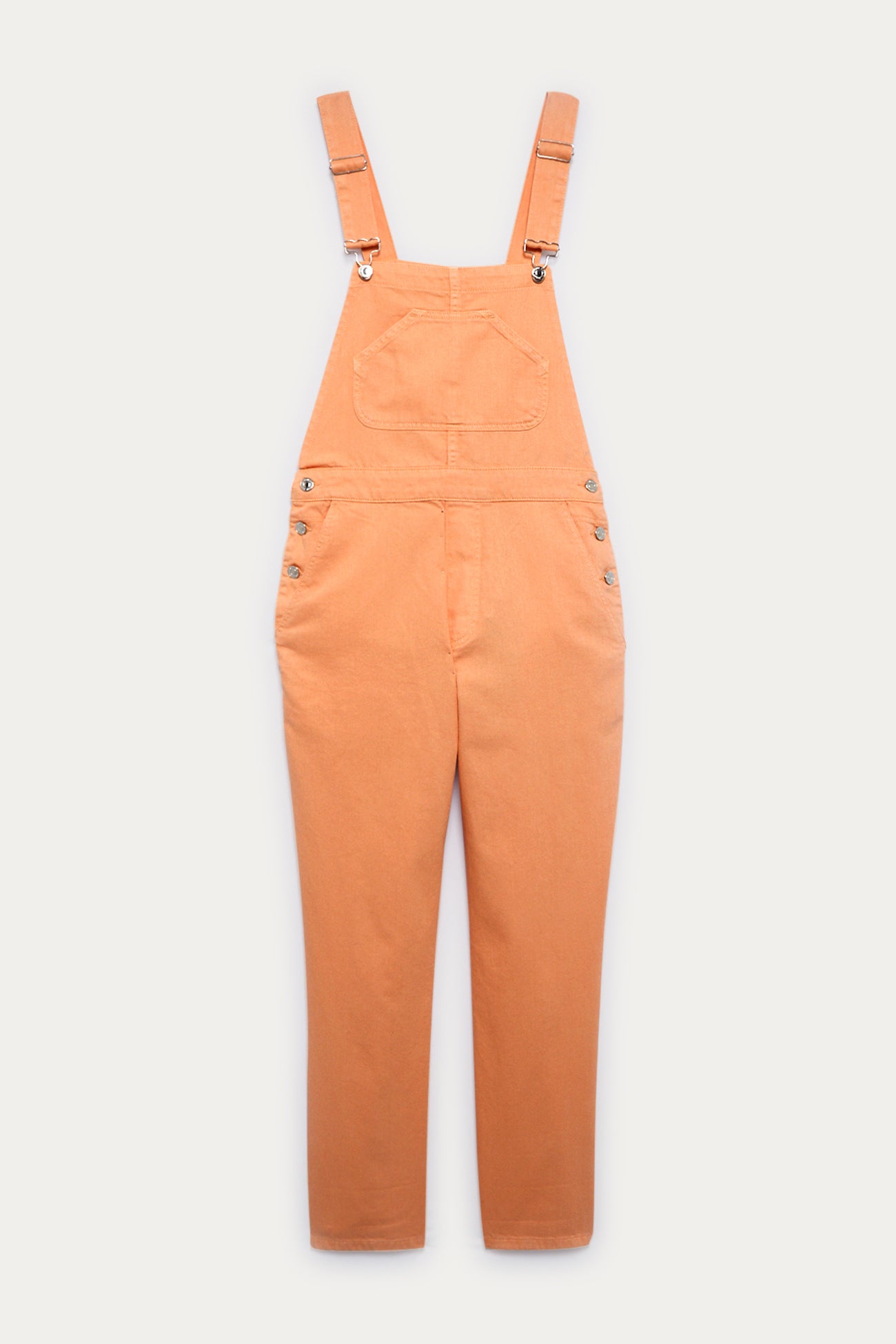 Patterned cotton dungarees - Peach prints