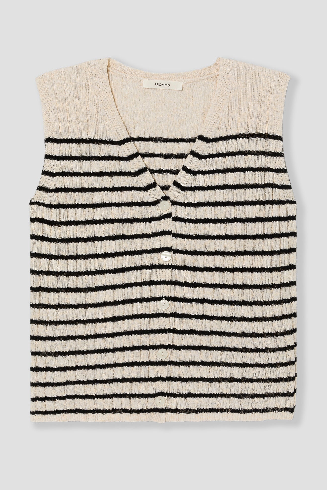 Sleeveless waistcoat - Ecru