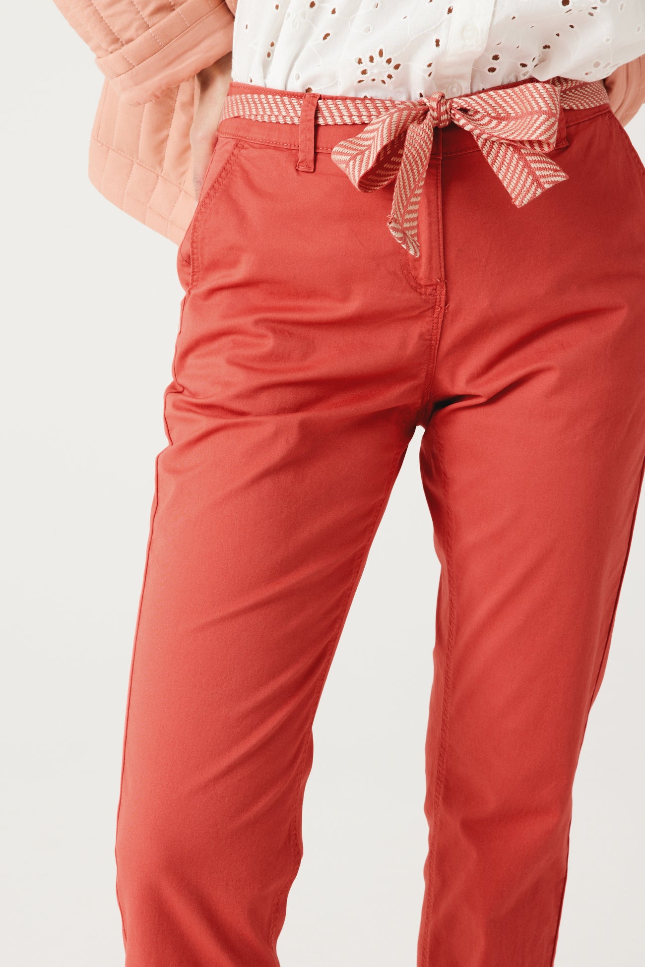 Belted chinos - Ochre