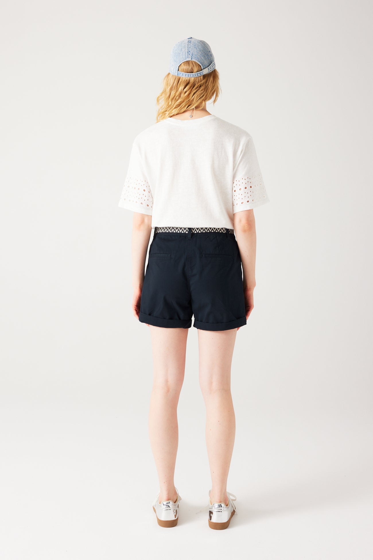 Pleat shorts belt - Caramel