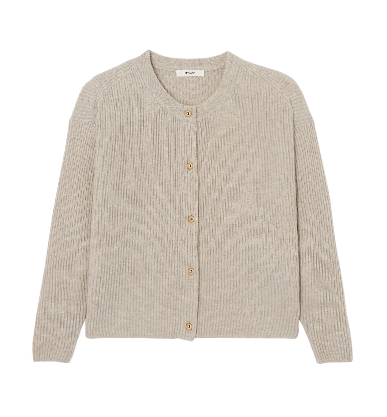 Merino wool cardigan - Beige