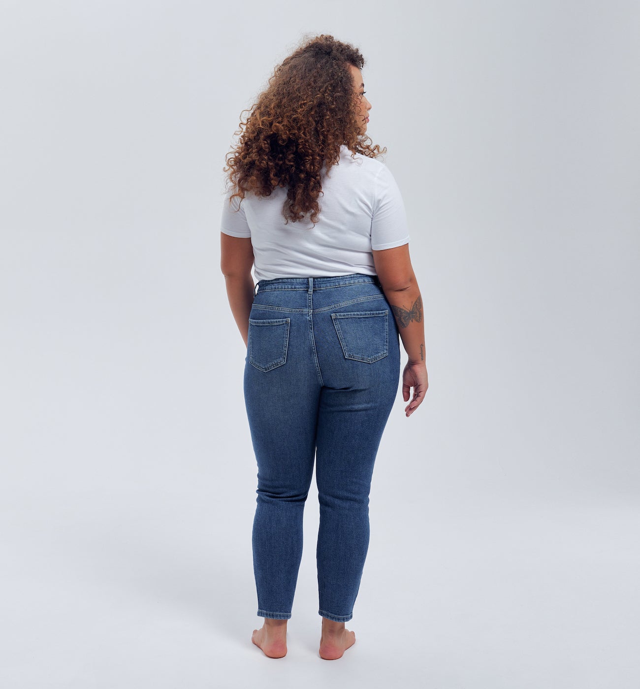 EMILE high-waist jeans - Medium denim