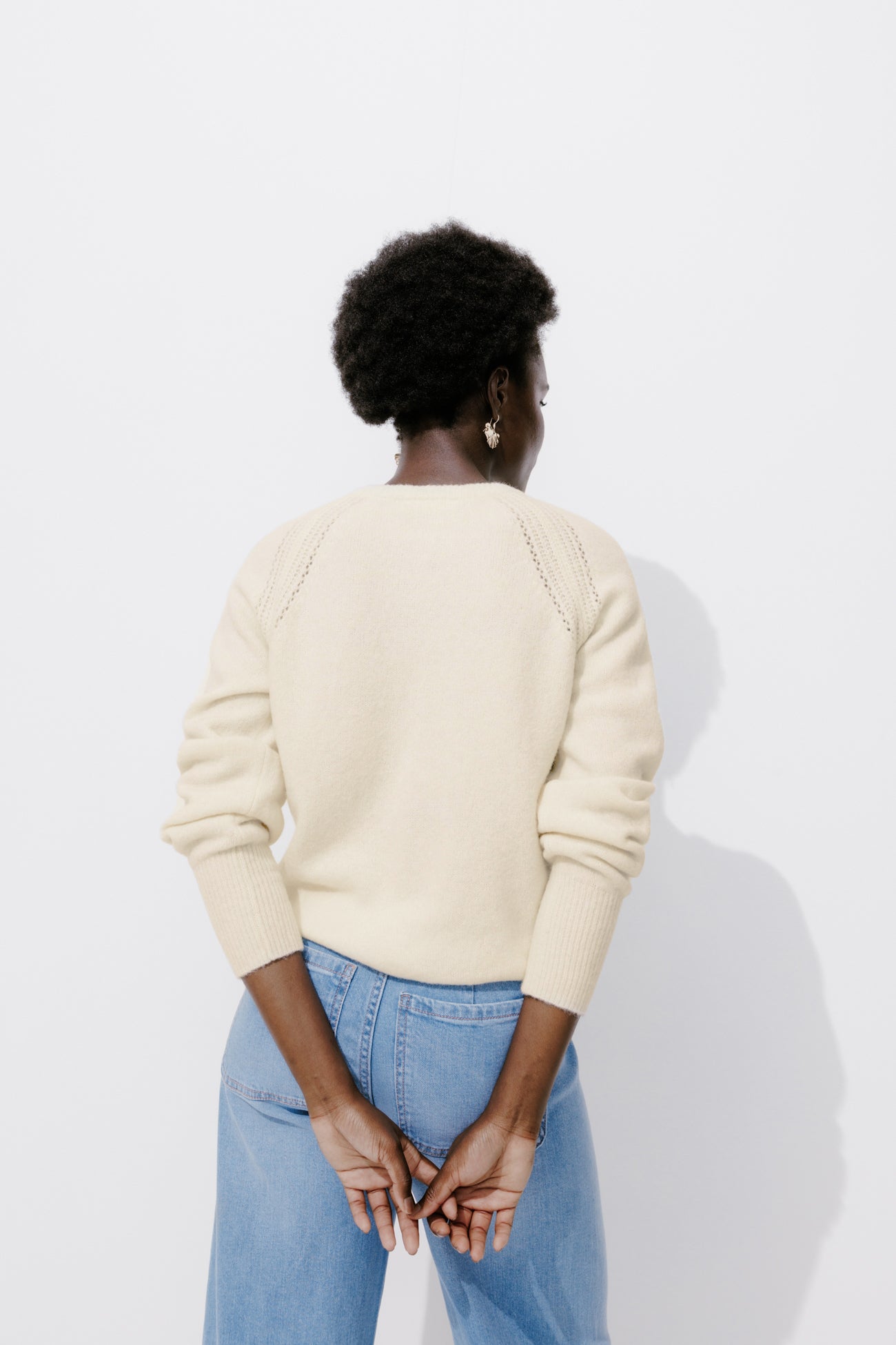 Soft button cardigan - Violet