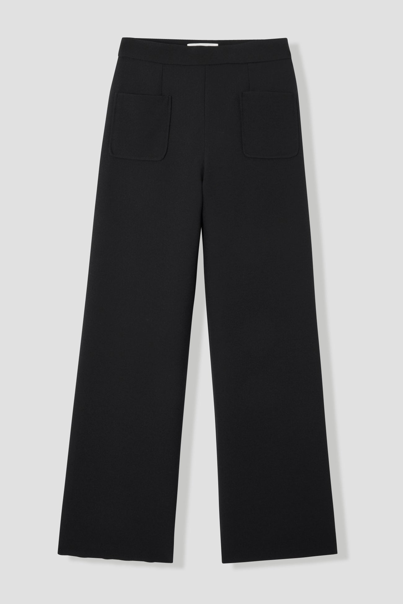 High-waist wideleg trousers - Black