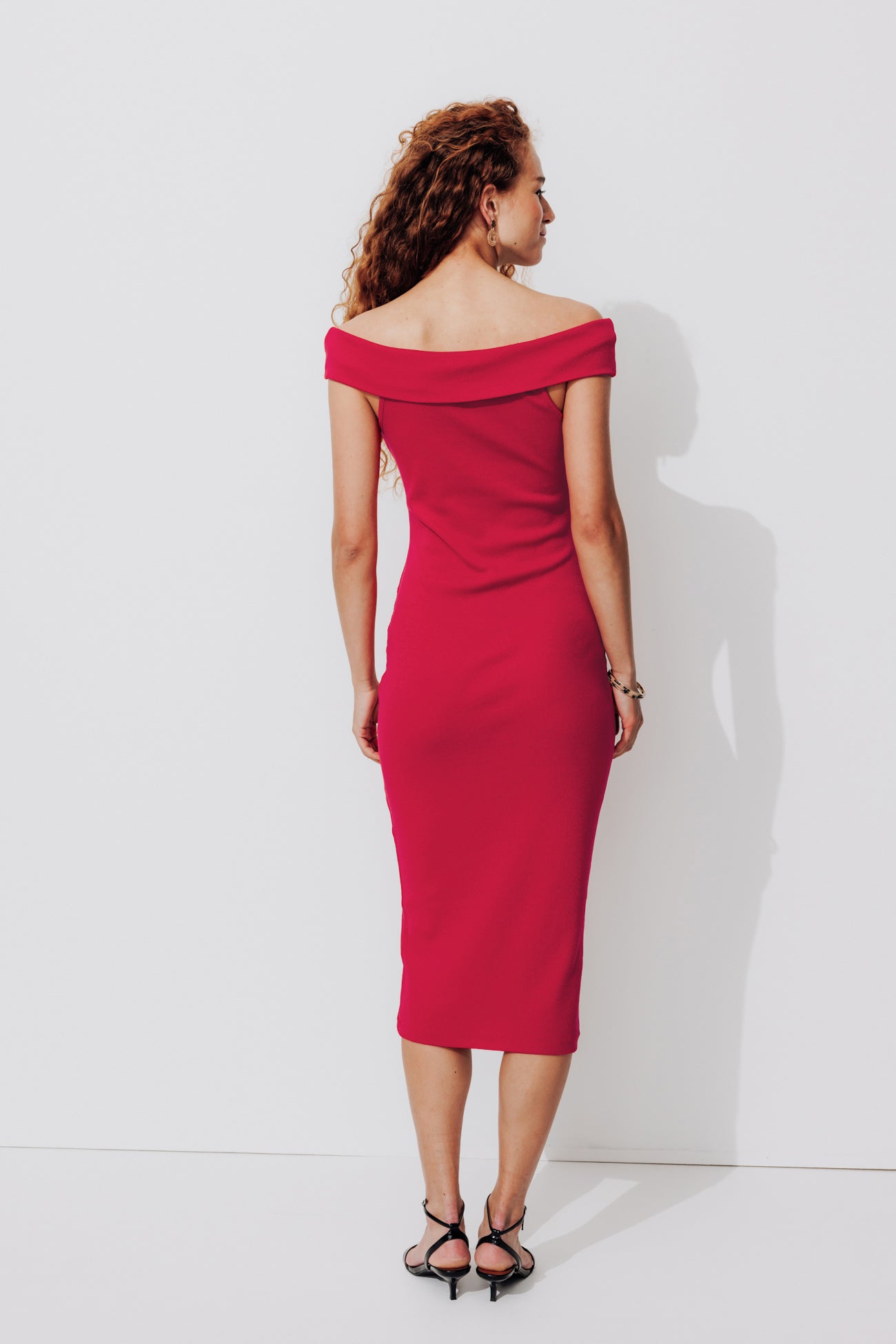 Bardot neckline top - Black