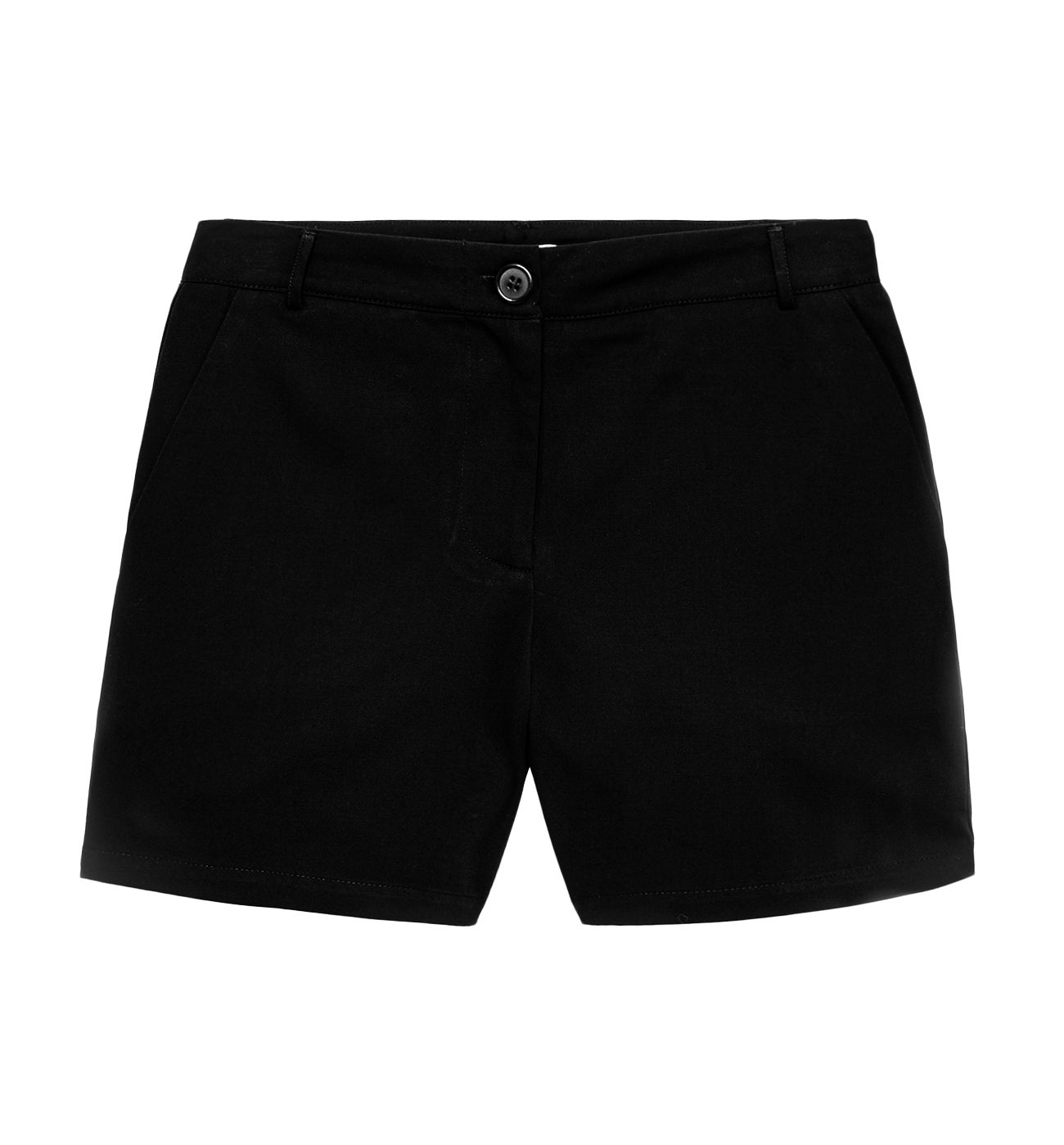 Sheen cotton shorts - Black