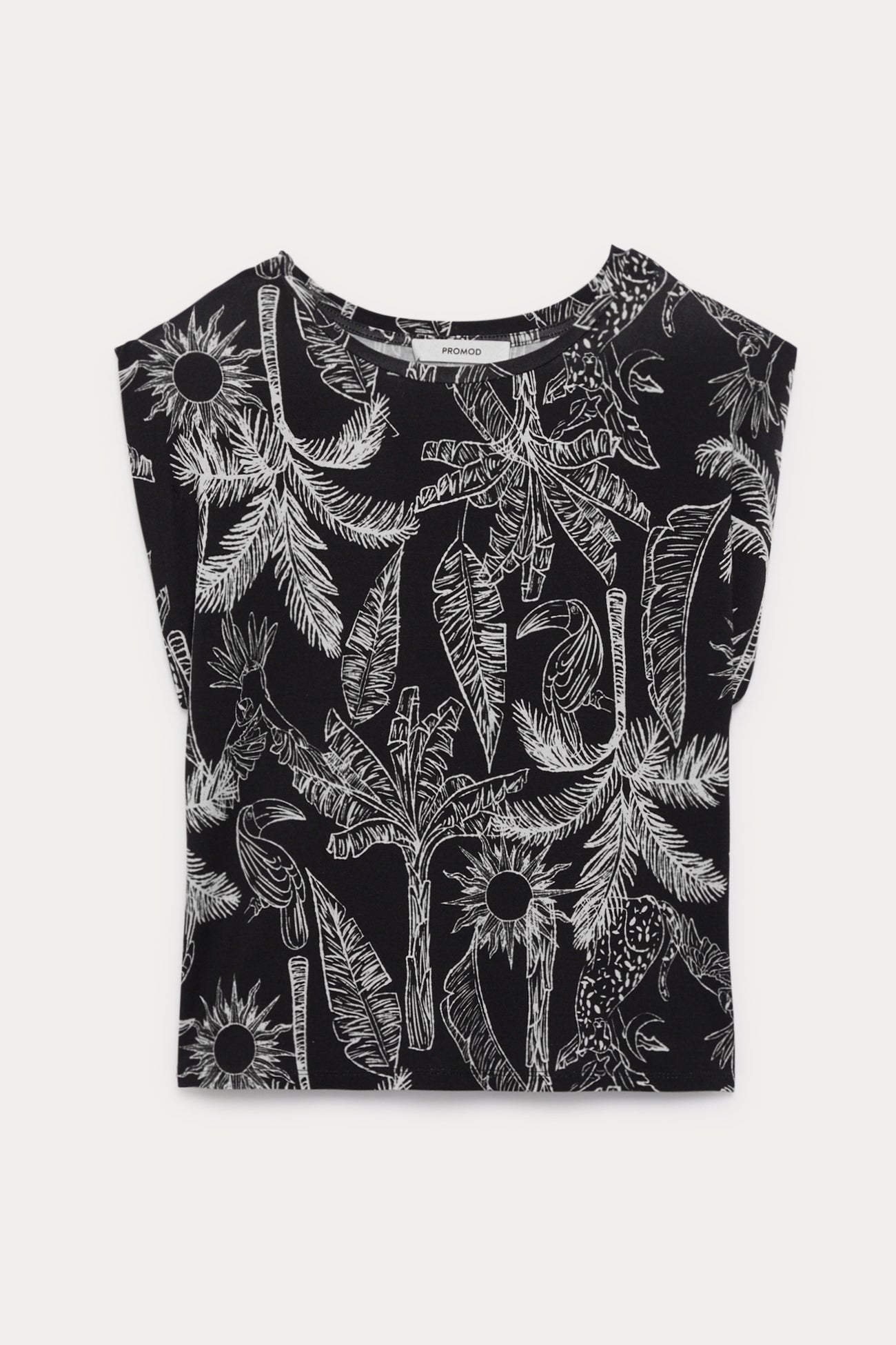 Patterned top - Black print