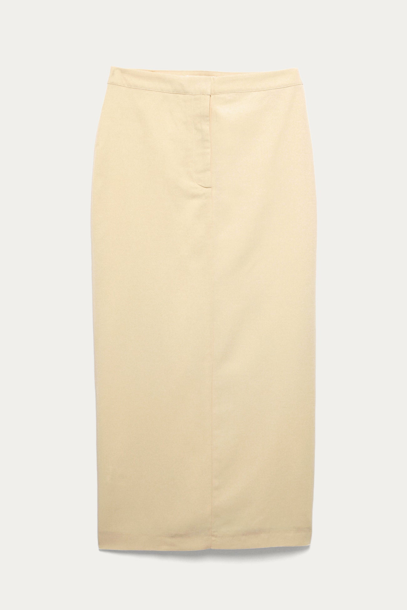 Long lyocell skirt - Ecru