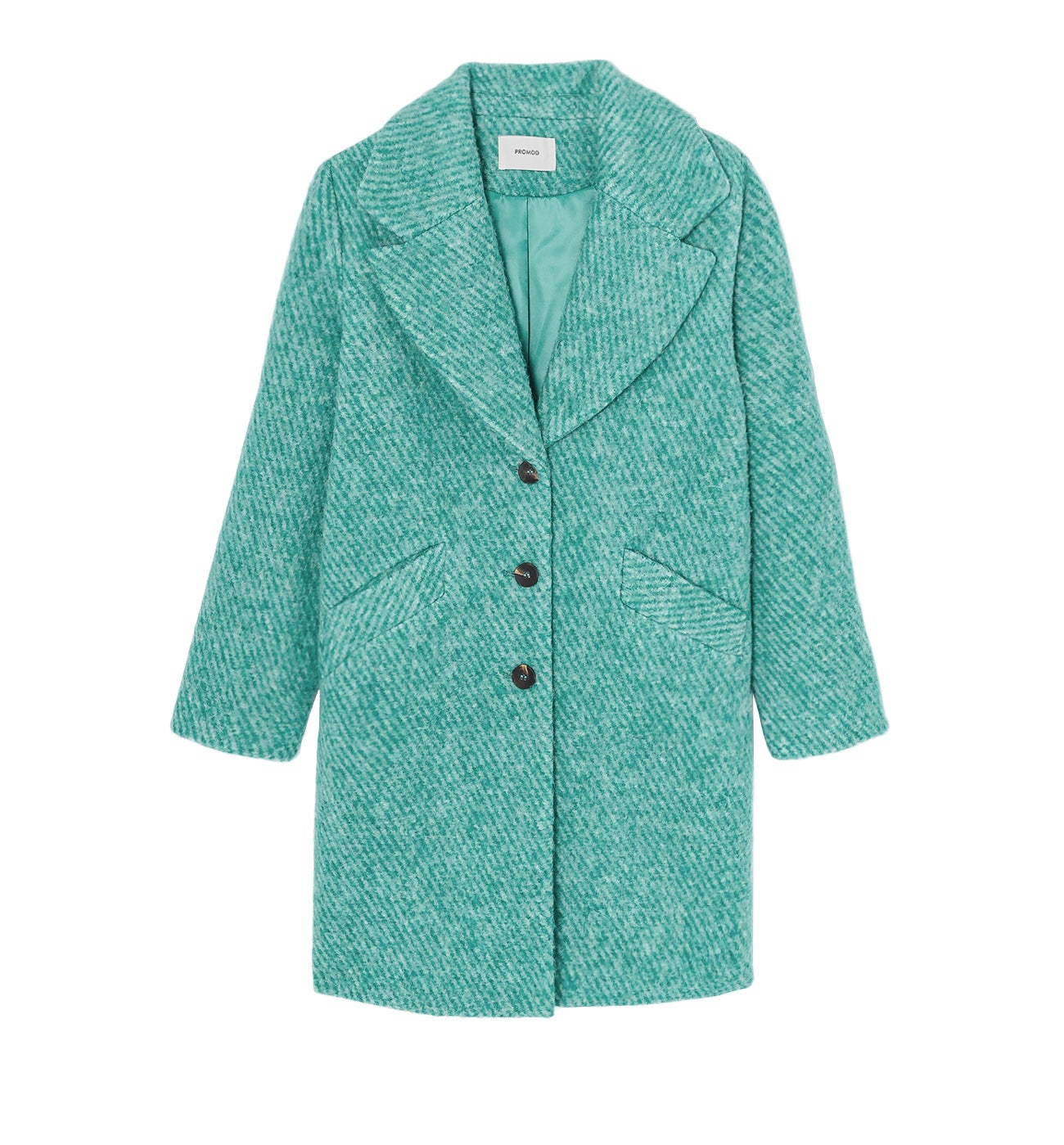 Wool-blend coat - Multicolour print