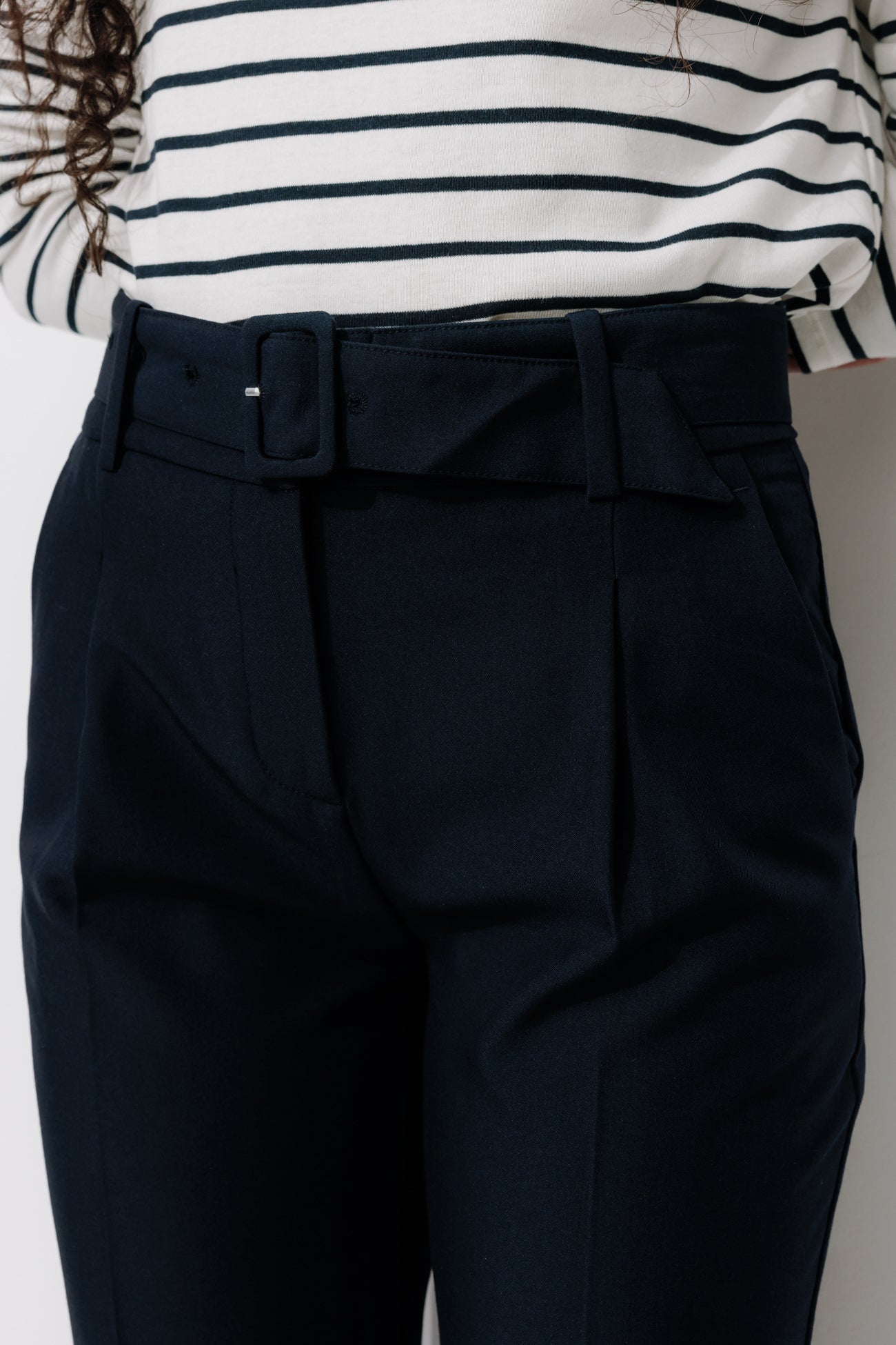 Peg-shape trousers - Chestnut brown