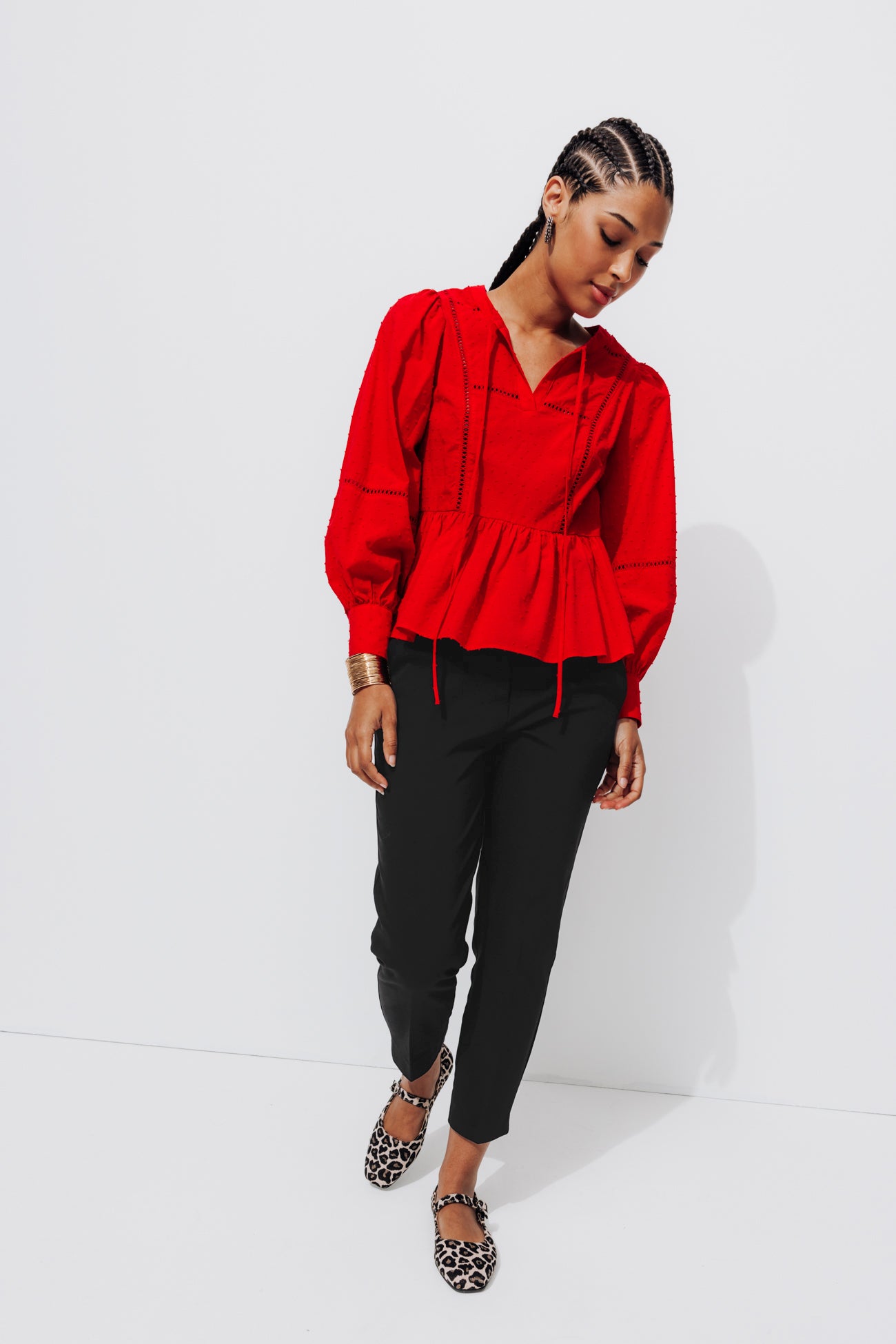 Plain cigarette trousers - Black