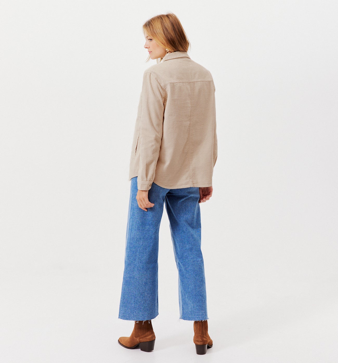 ALMA corduroy overjacket - Beige